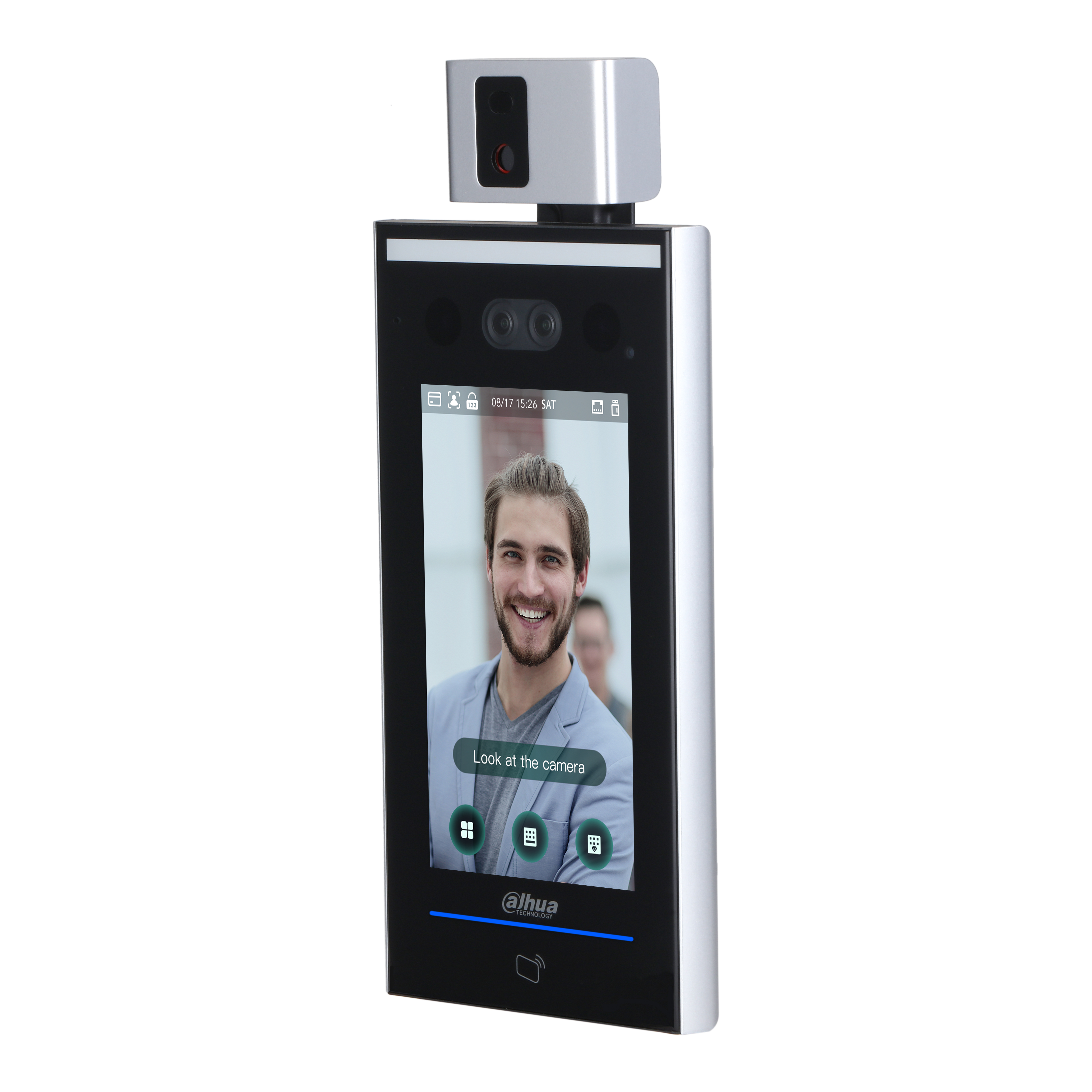 Dahua Temperature Screening Kiosk With Wall Mount