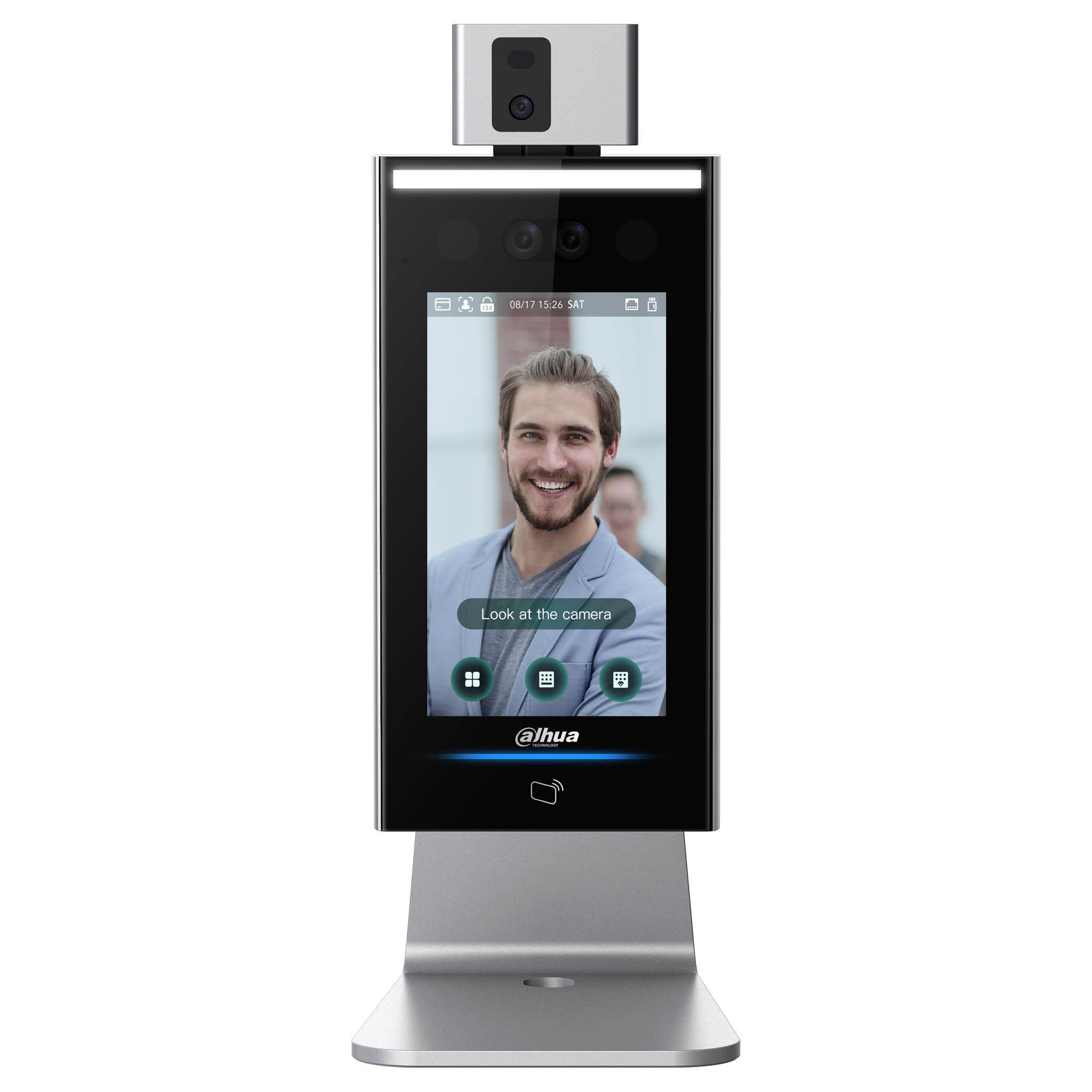 Dahua Temperature Screening Kiosk With Desk Mount