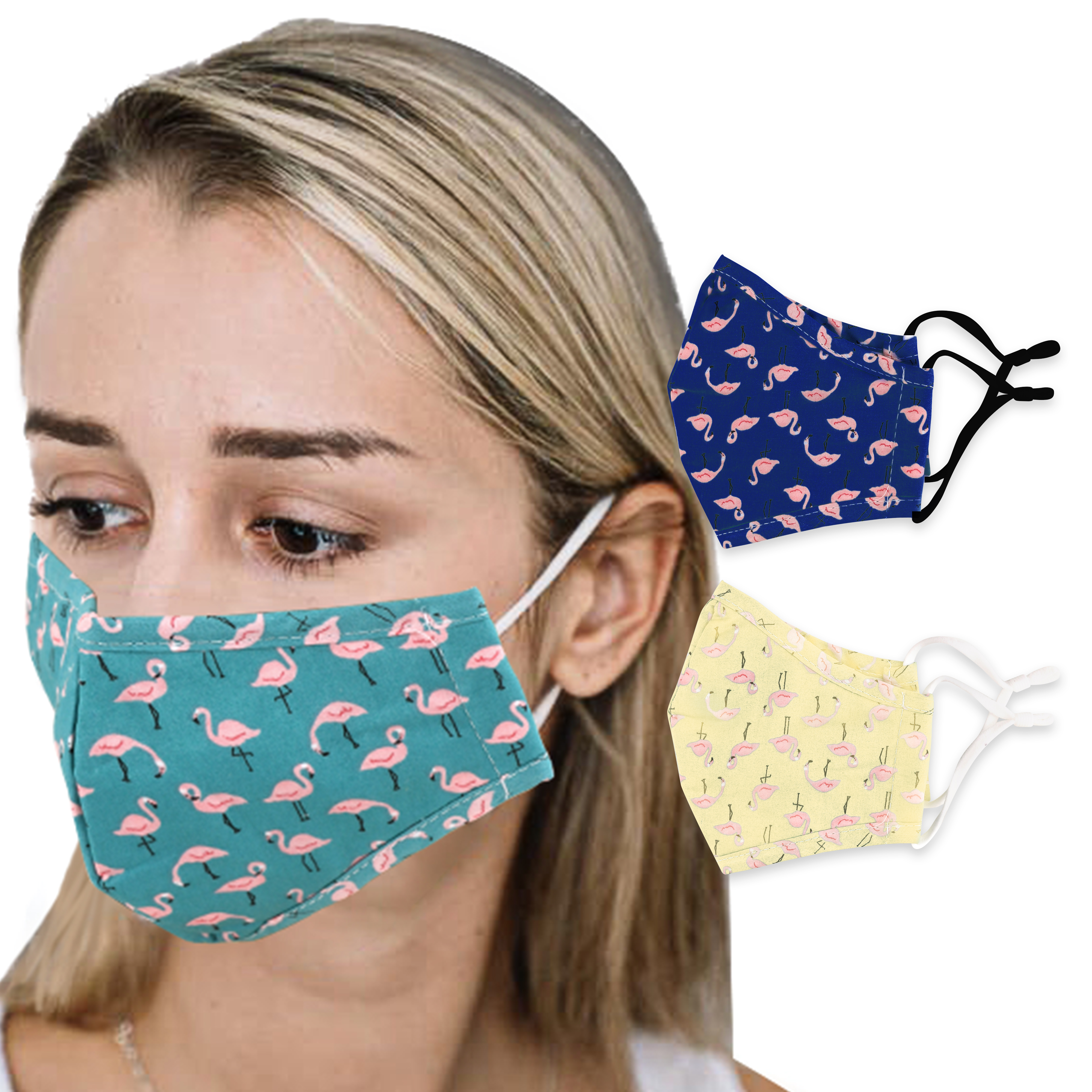 4-Ply Fabric Stylish Pattern Reusable Face Mask - 6 designs available