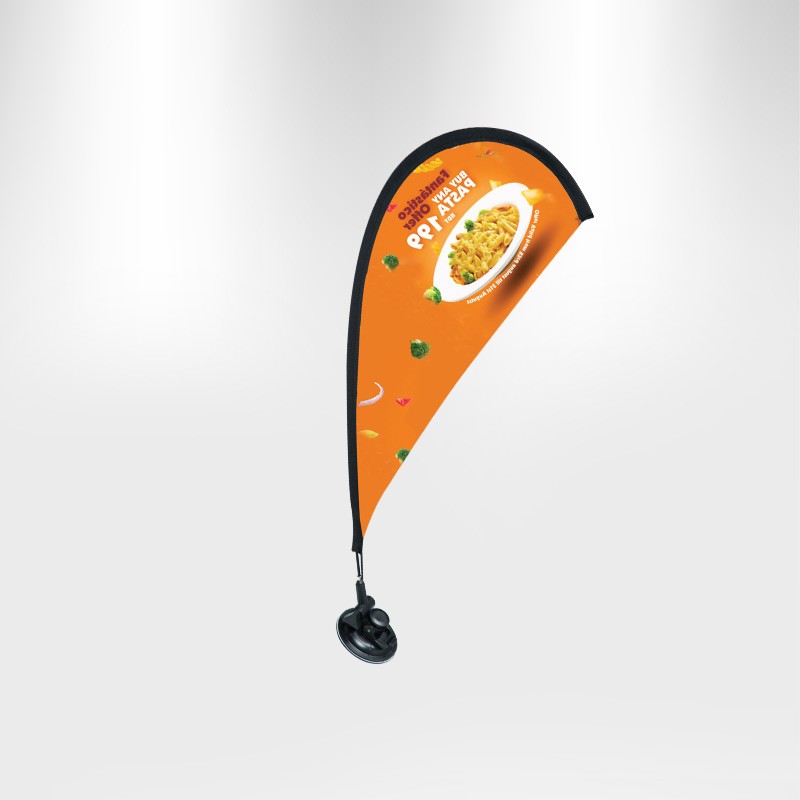 POS81 - Teardrop Suction Cup Flag