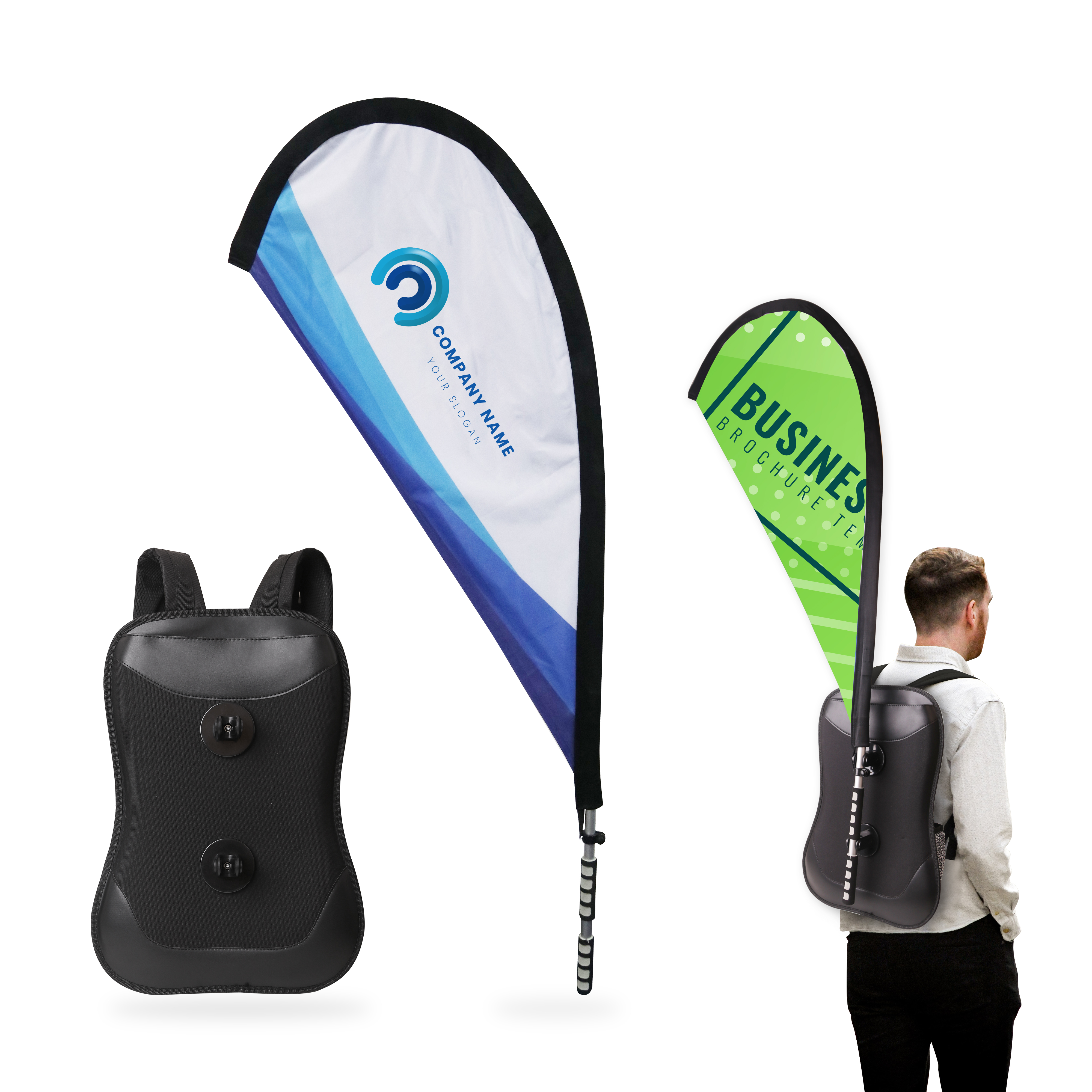POS160 - Teardrop Backpack Flag
