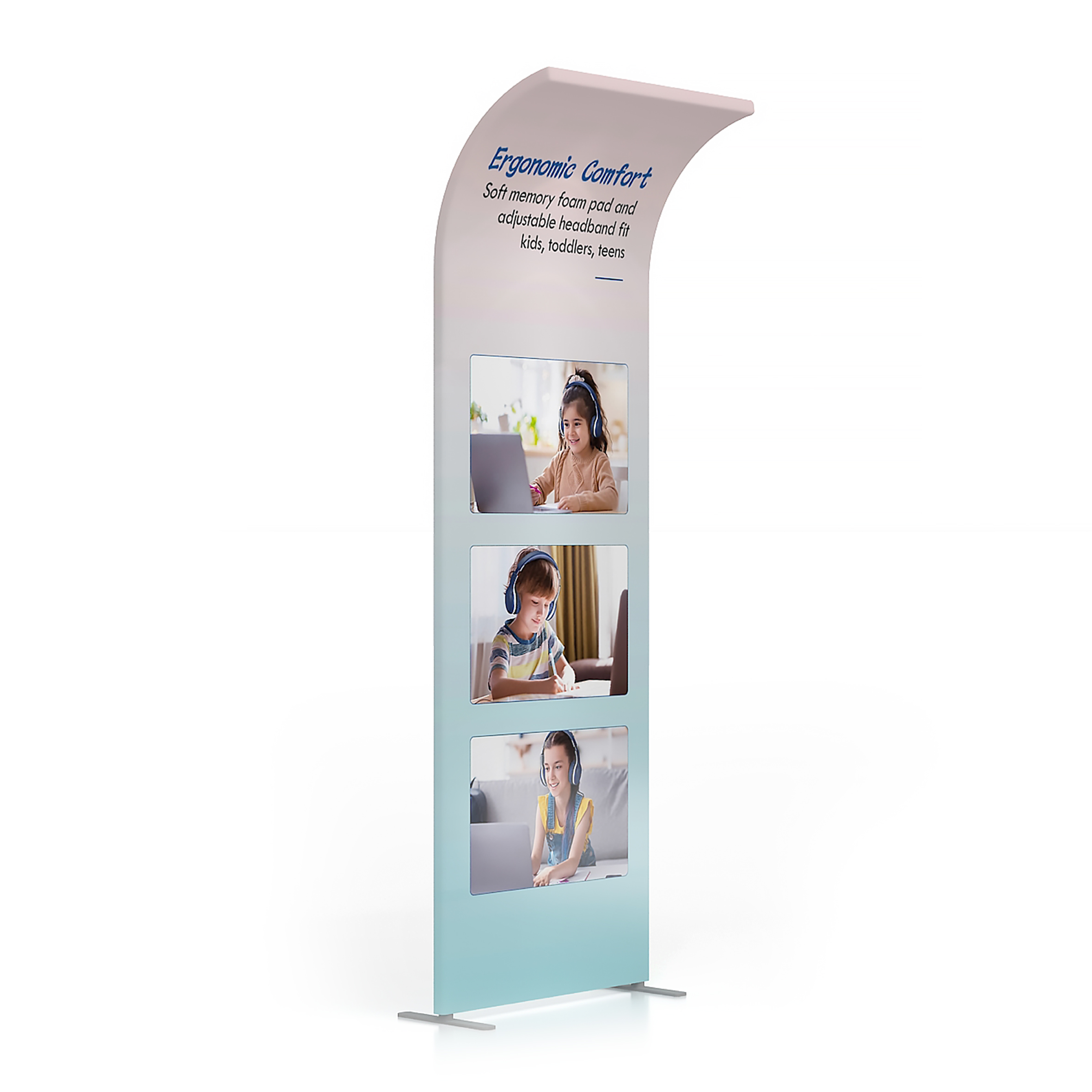 POS345B - Curved Fabric Banner Stand