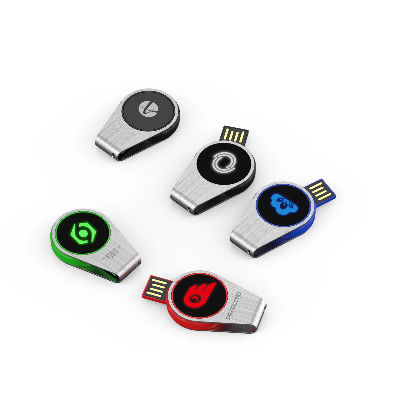 PCU959 - Swivel Lighting Logo Flash Drive