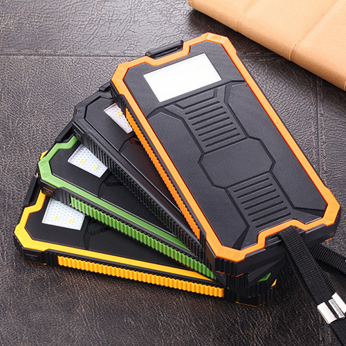 10000mAh Solar Power Bank with LED Light