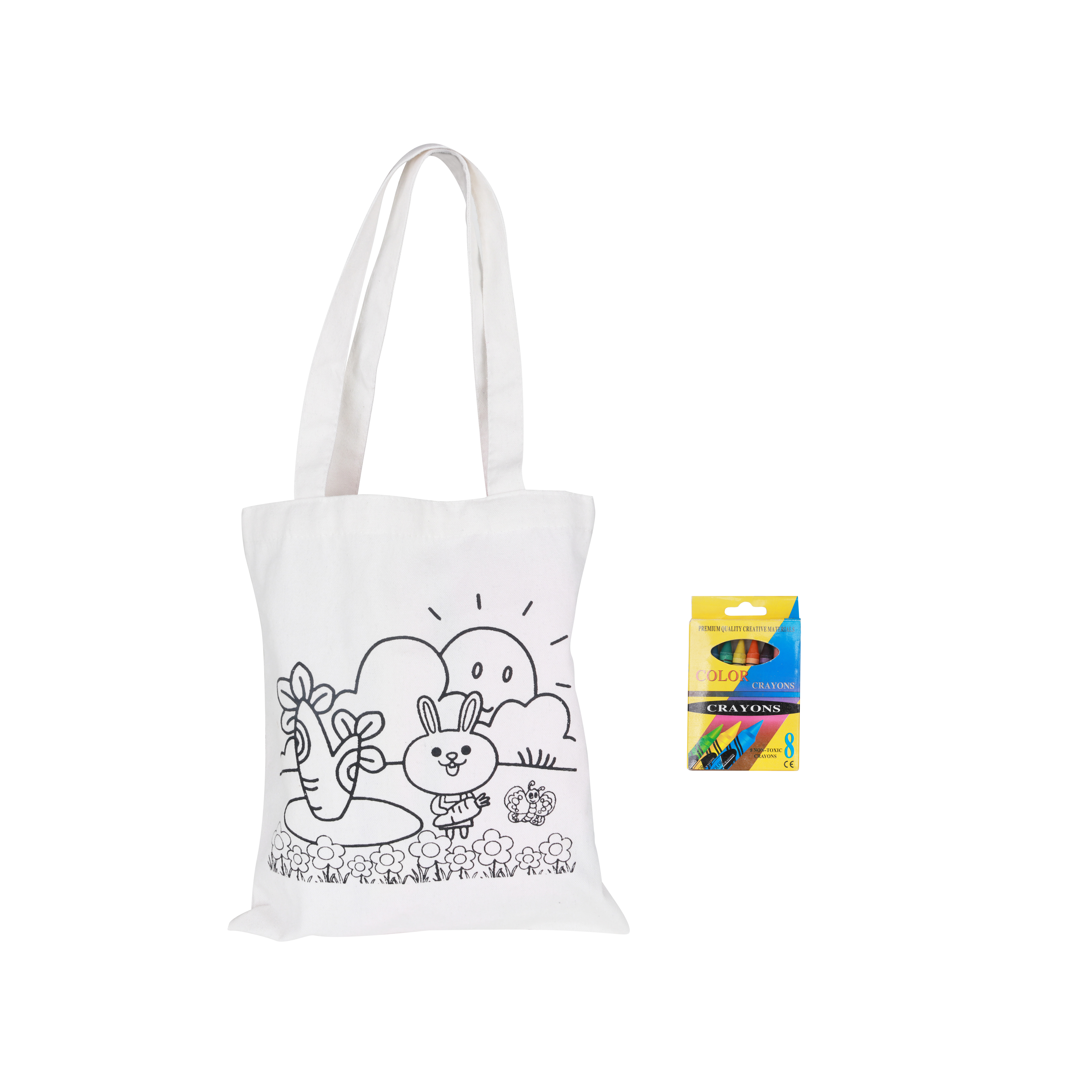 Medium Colouring Bag with Crayons