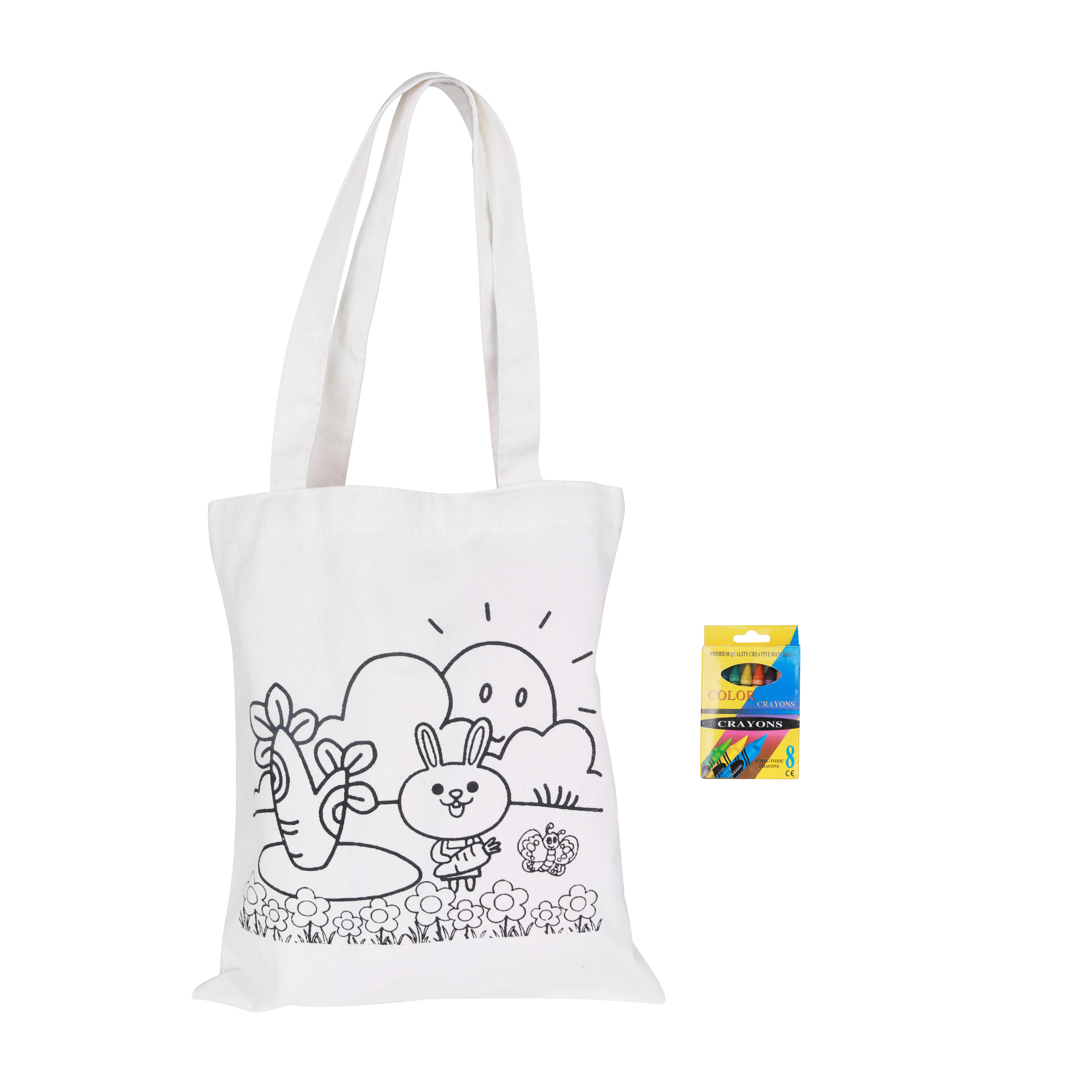 Large Colouring Bag with Crayons