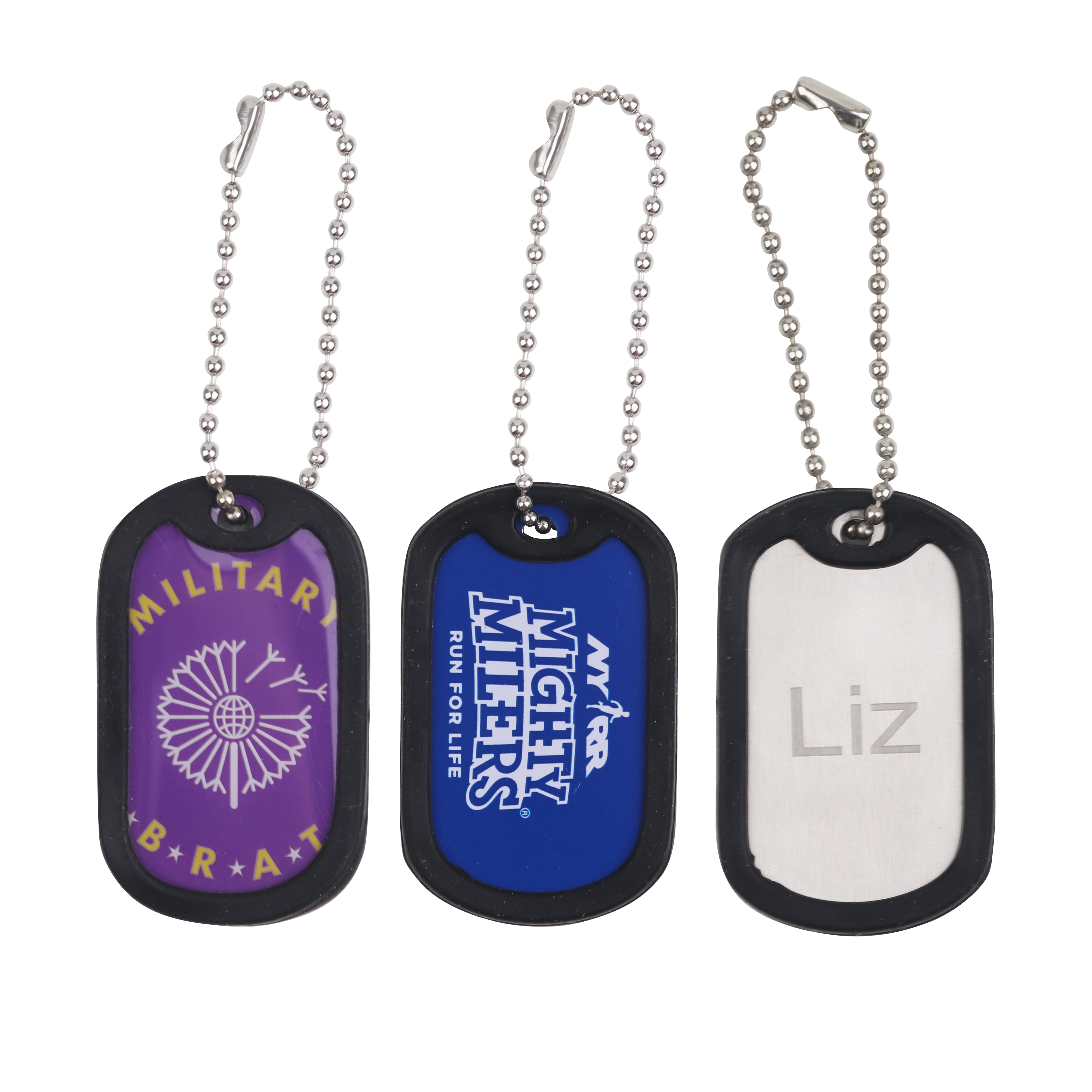PXH010 - Dog Tag with Rubber Silencer