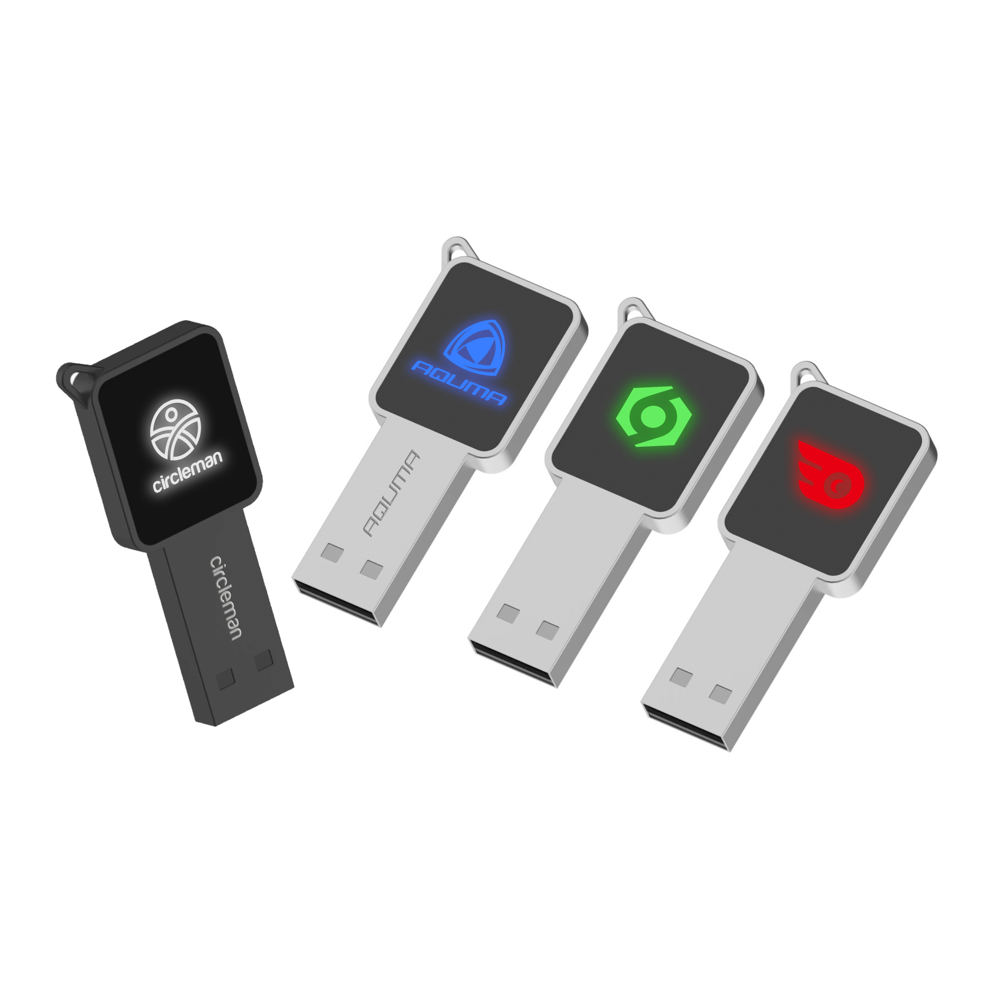 PCU960 - Square Lighting Logo Flash Drive