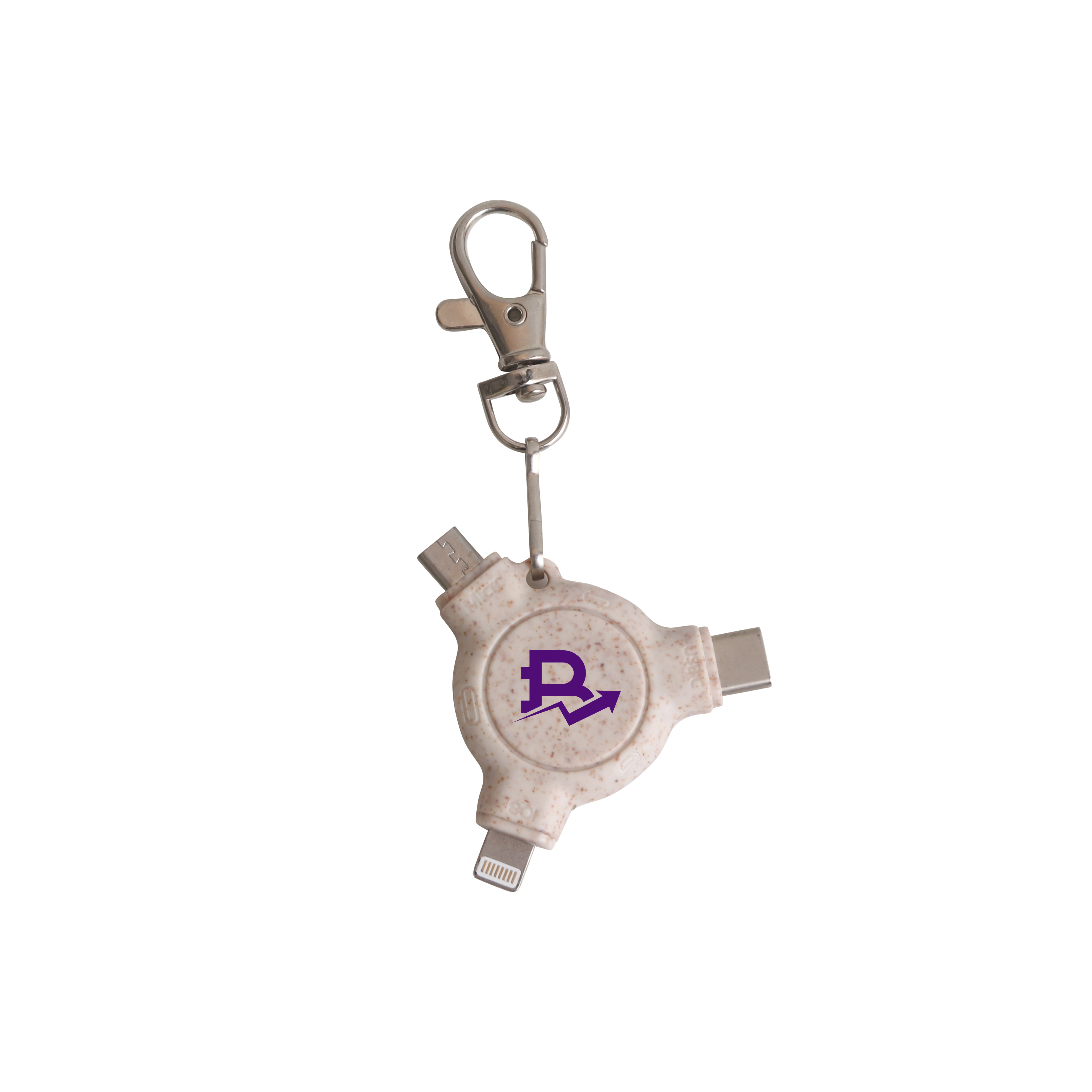 PCBA126 - 3-In-1 Wheat Straw Data Blocker with Keyring