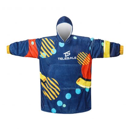 PCC062 - Unisex 100% Polyester Sublimated Wearable Blanket with Absorbent Lining