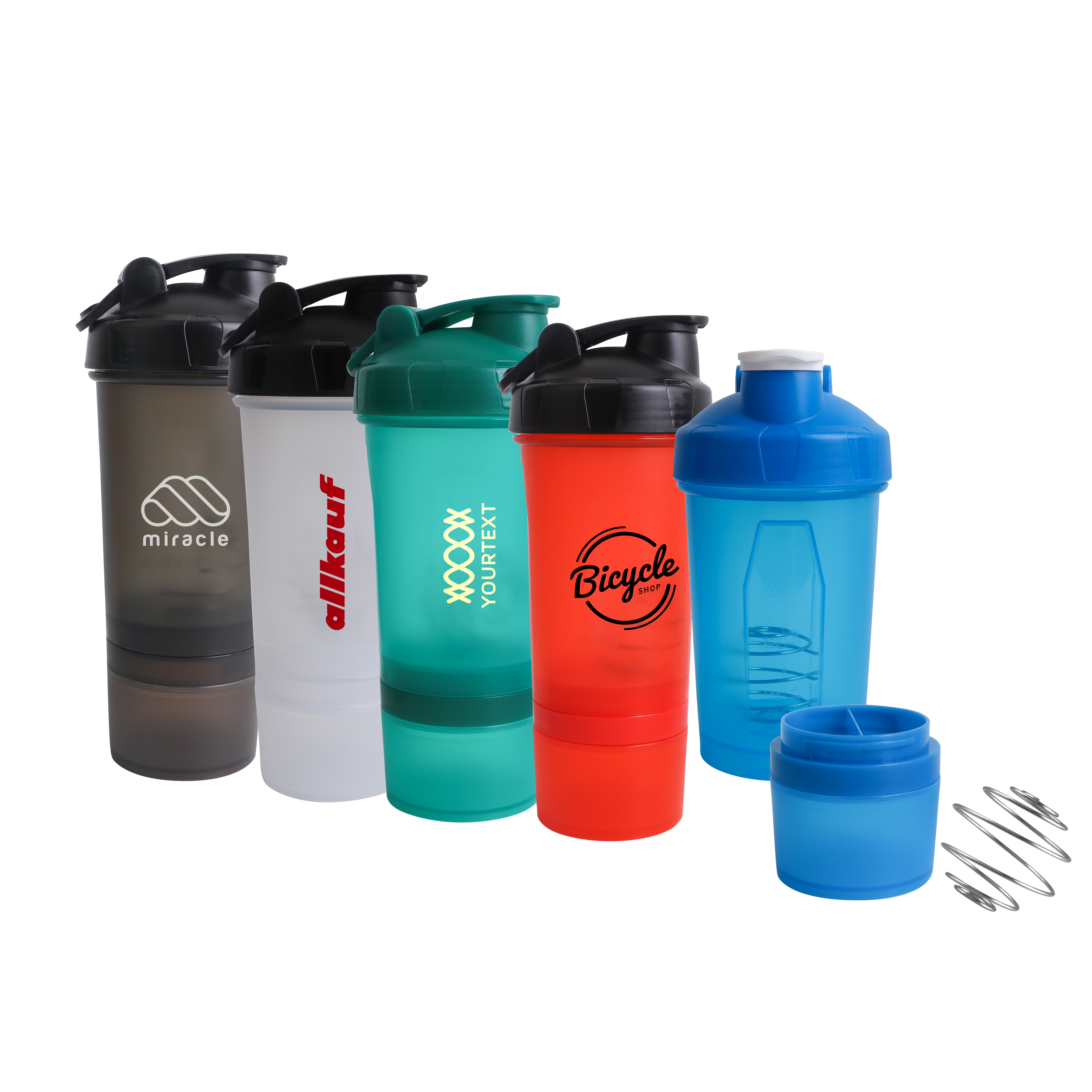 PXD274 - 500ml 3 in 1 Fitness Protein Shaker Bottle