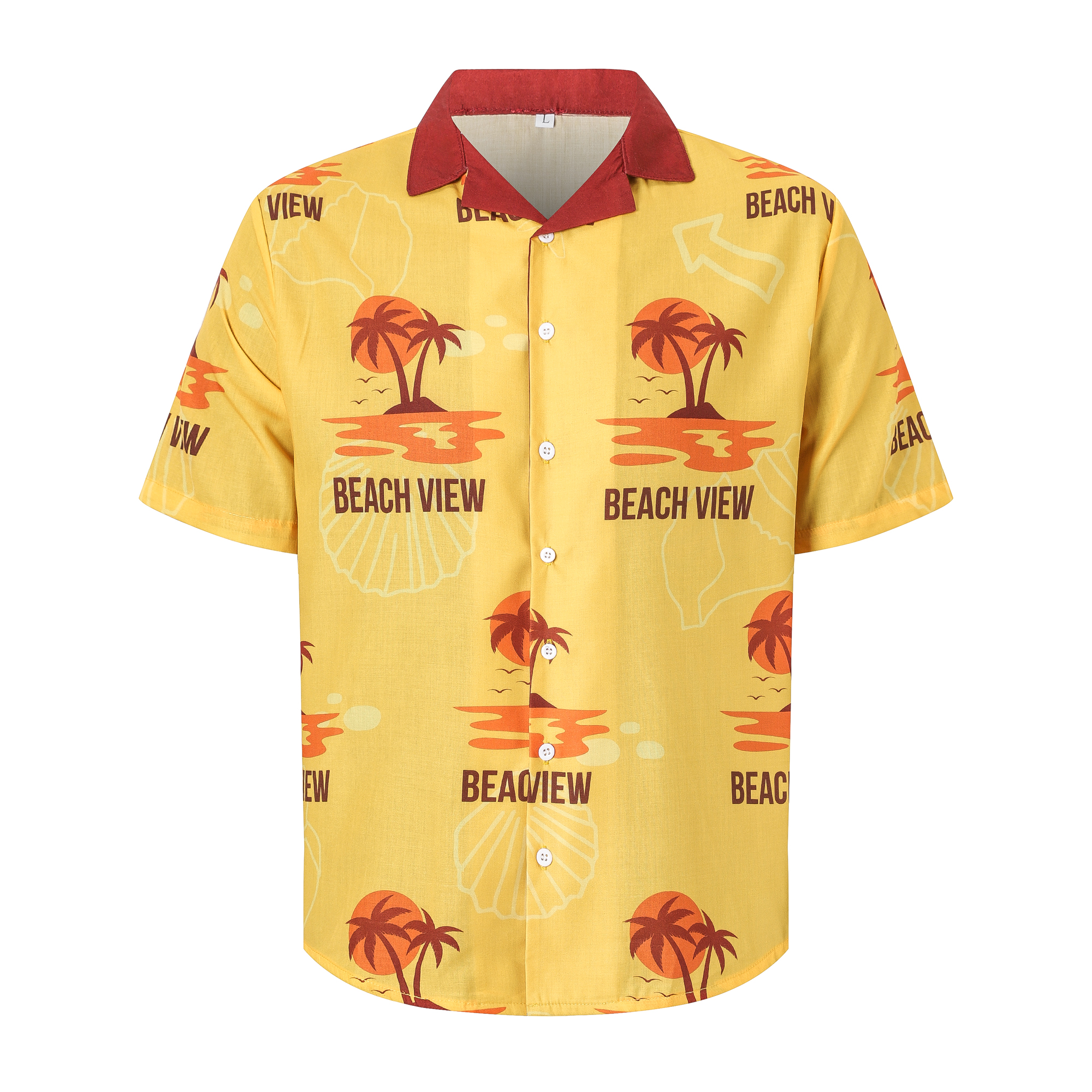 PCC121 - Men's Sublimated Imitation Cotton Cuban Collar Shirt