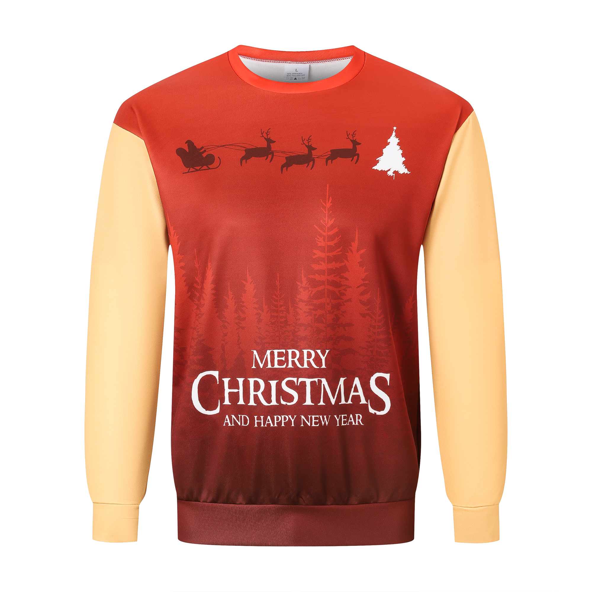 PCC560 - Unisex Adults Polyester Spandex Sublimated Christmas Sweatshirts