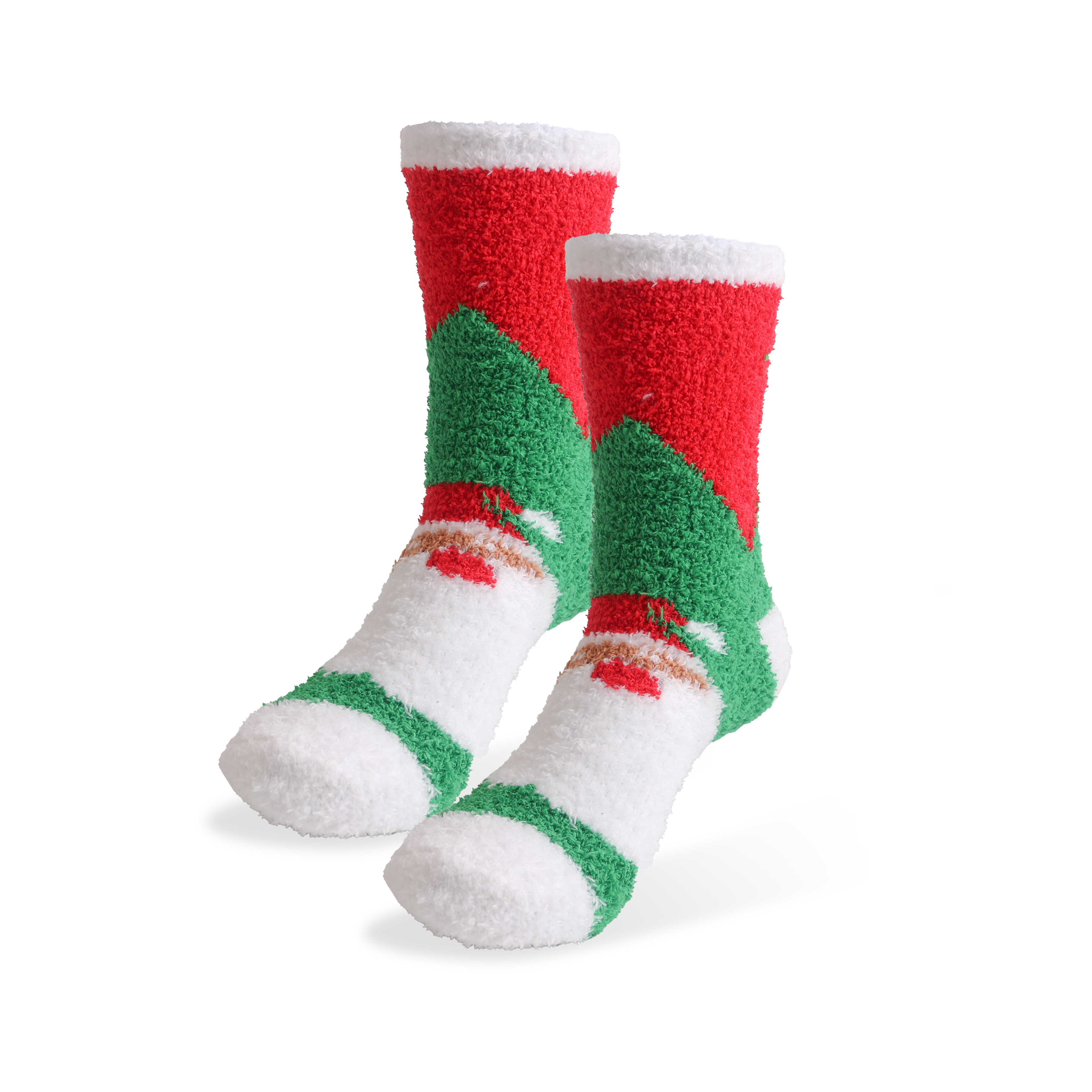 PCH578 - Crew Custom Pattern Coral Fleece Socks