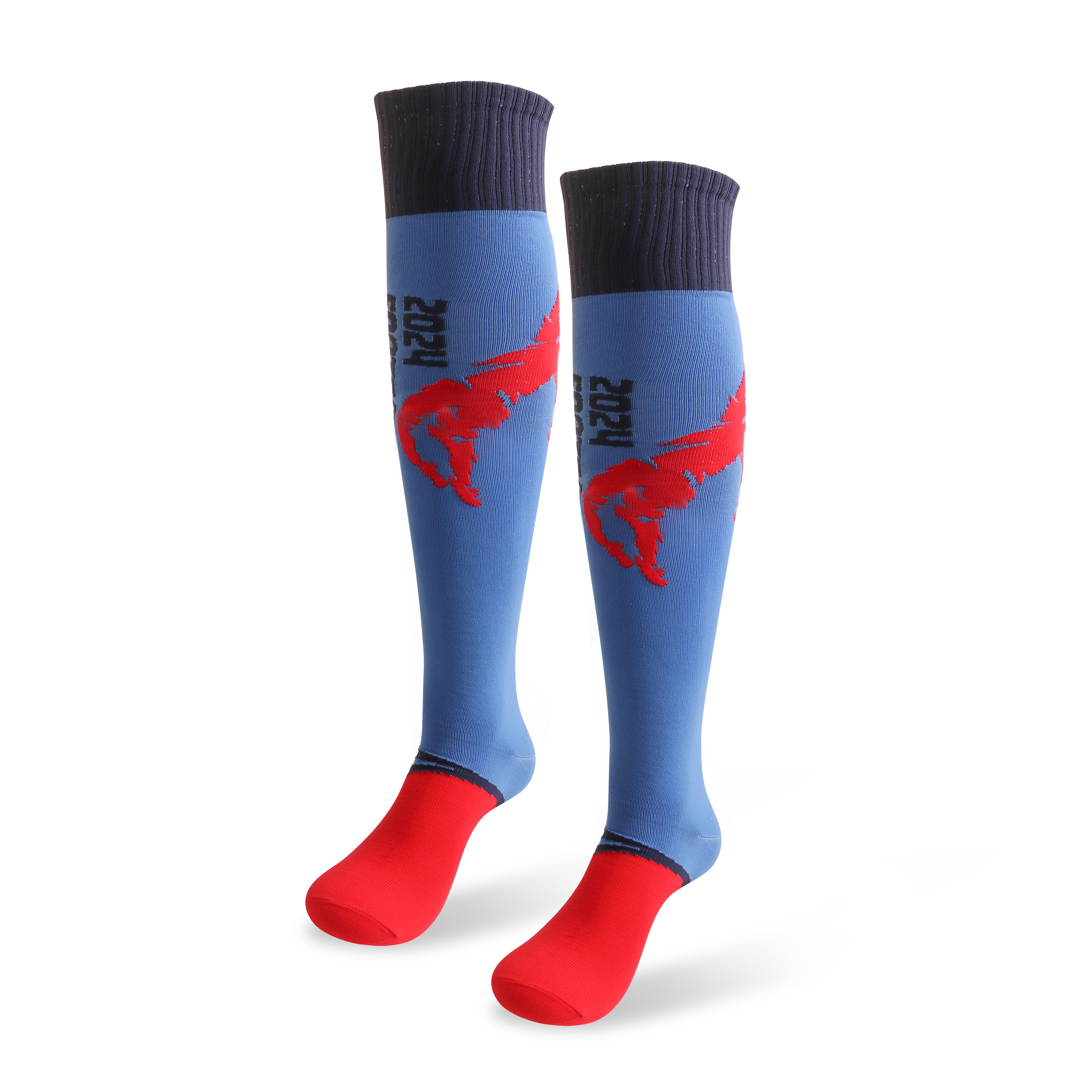 PCH572 - Knee High Custom Pattern Football Socks