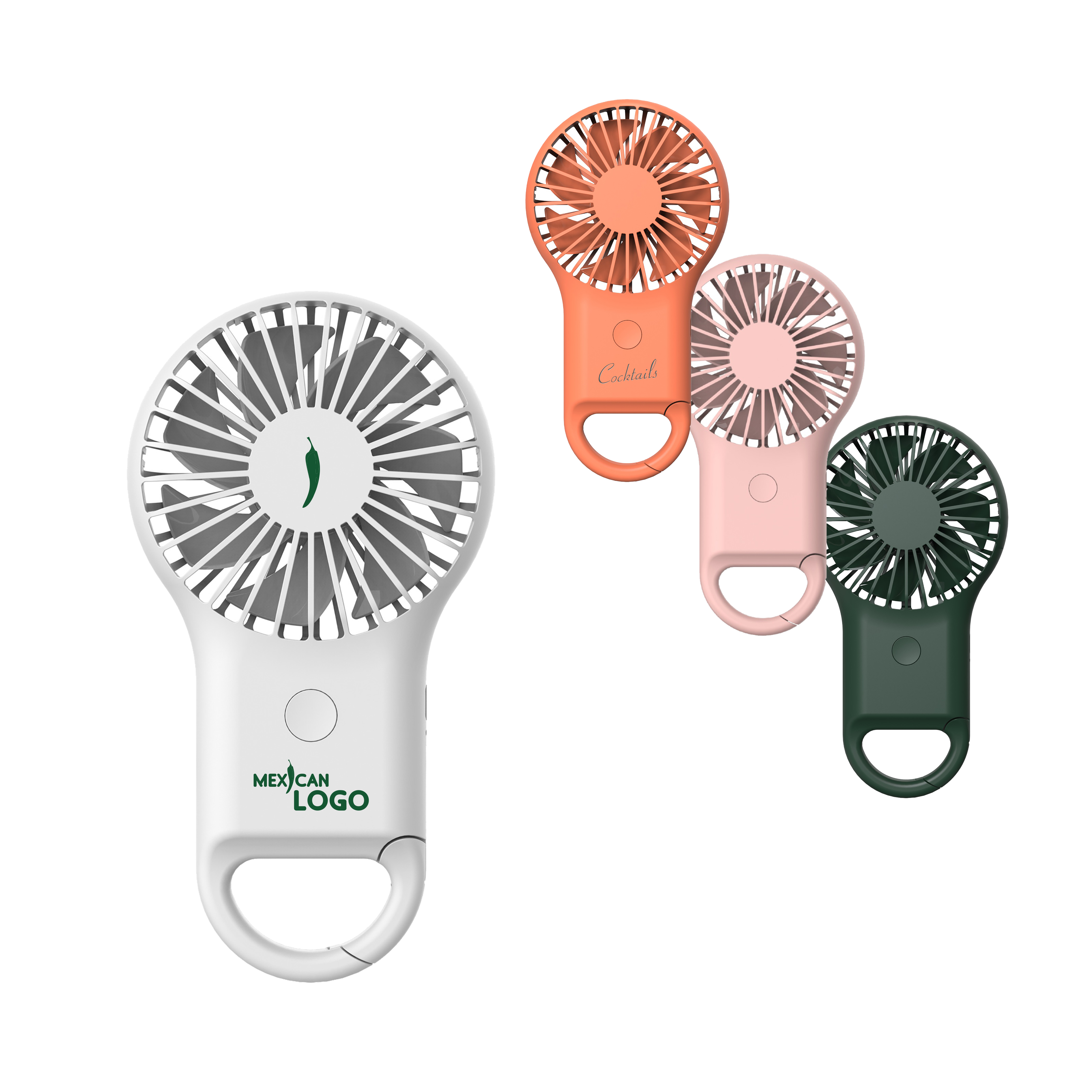 PCT252 - Carabiner Mini Fan with LED Light
