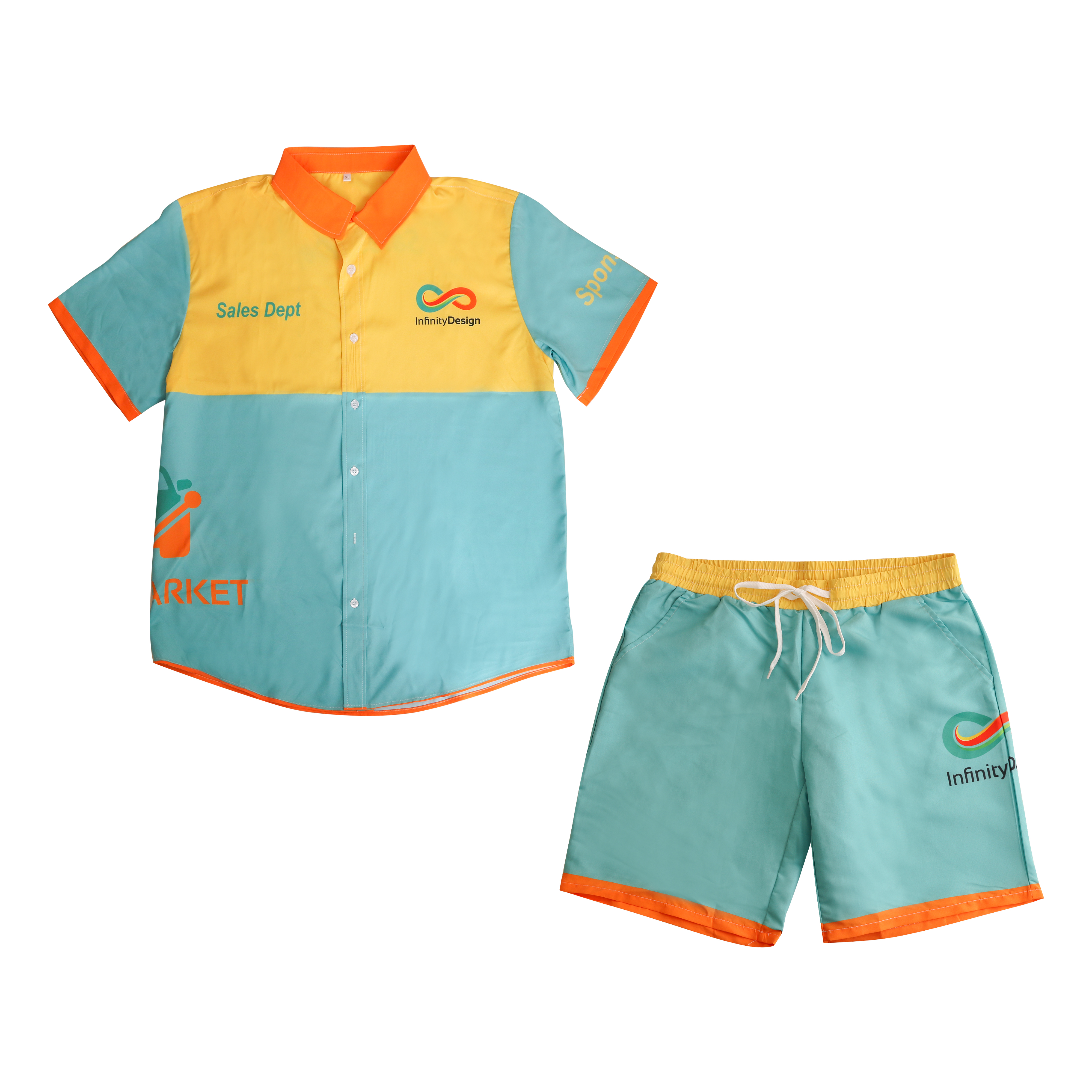 Men's Polyester Sublimated Beach Shorts