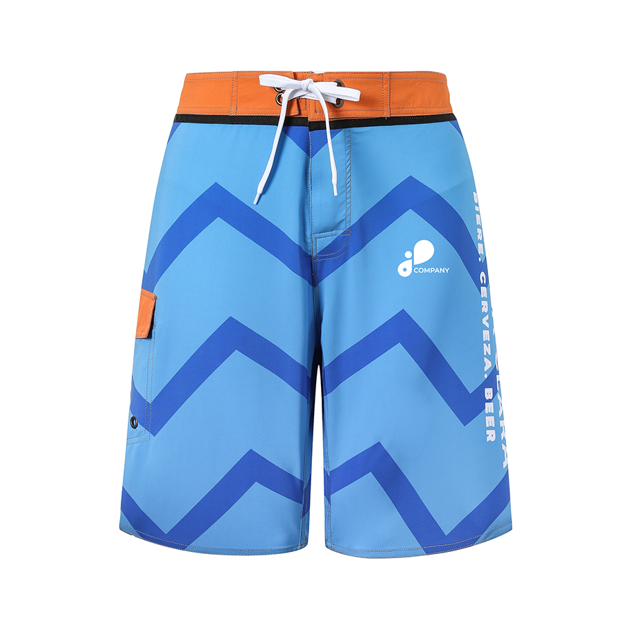 PCC132 - Men's Polyester Spandex Sublimated Swim Shorts Knee Length