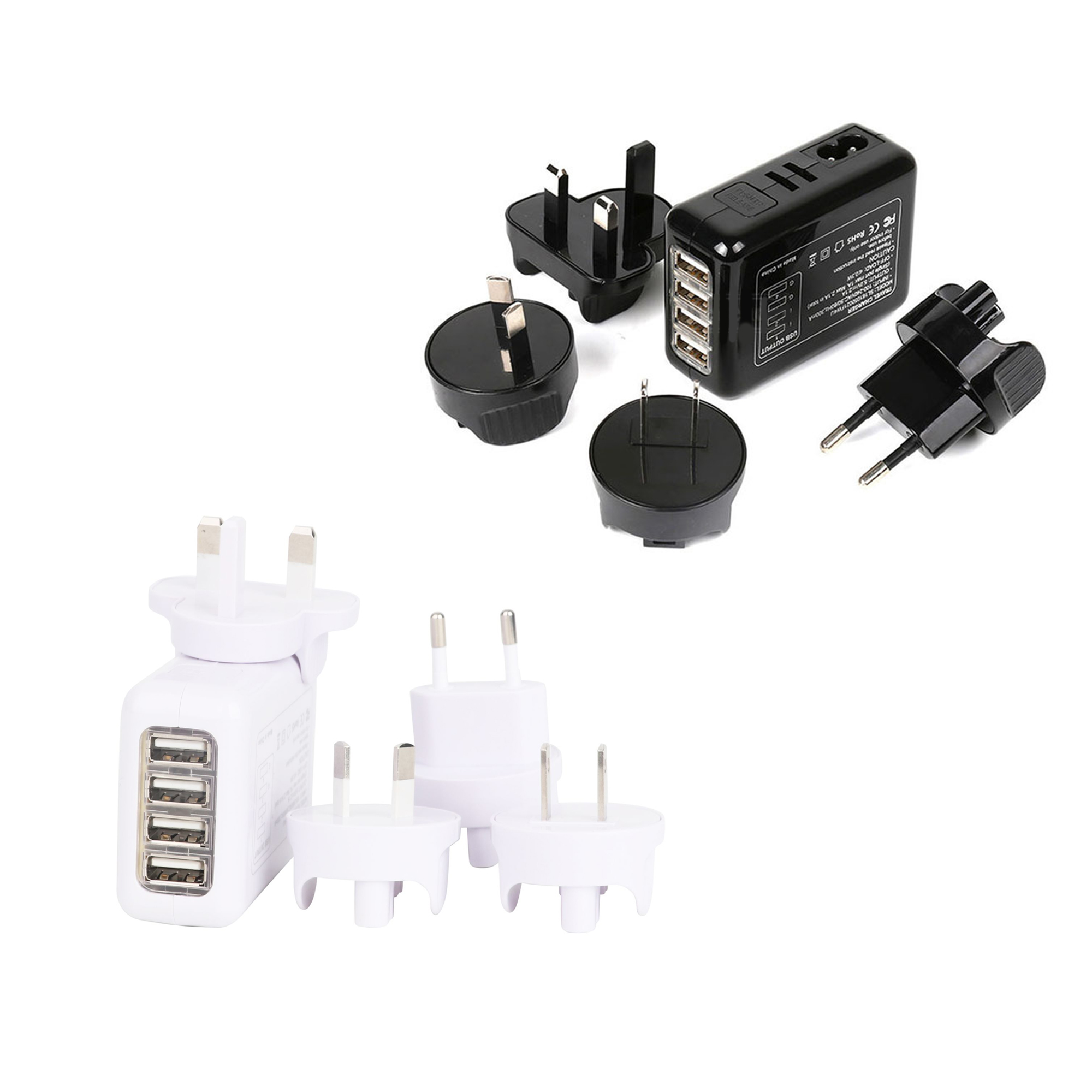4 Ports USB Travel Adapter