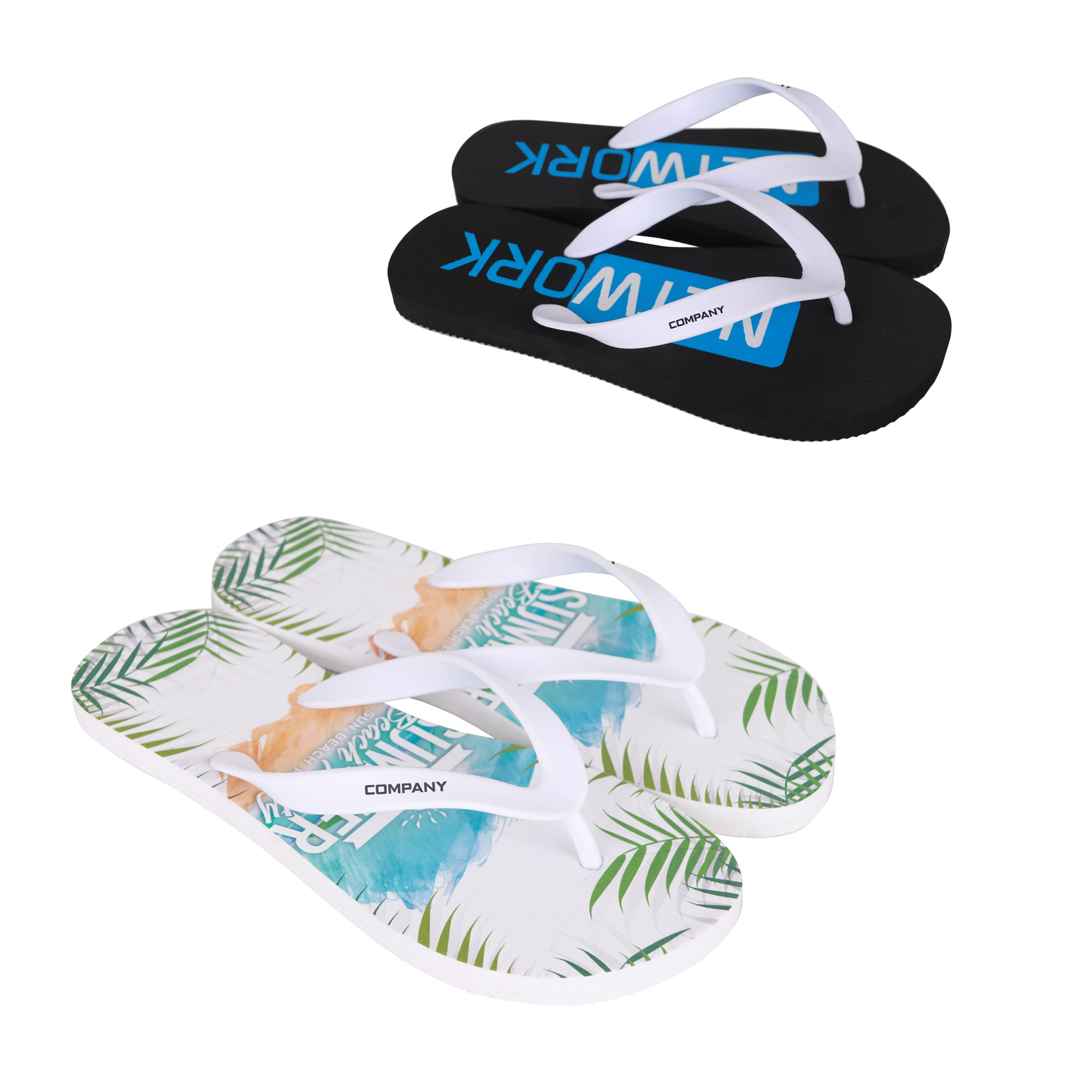 EVA Talking Footprint Thongs