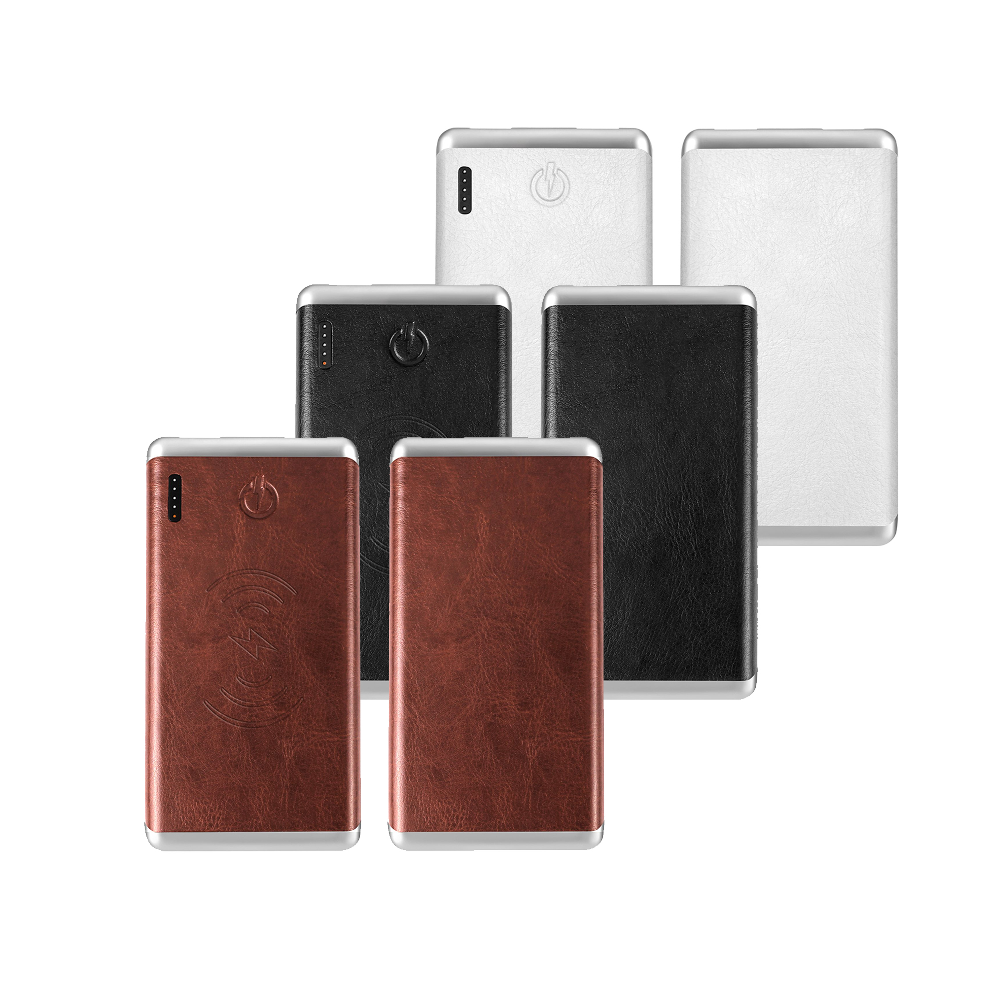8000mAh Leather Wireless Power Bank