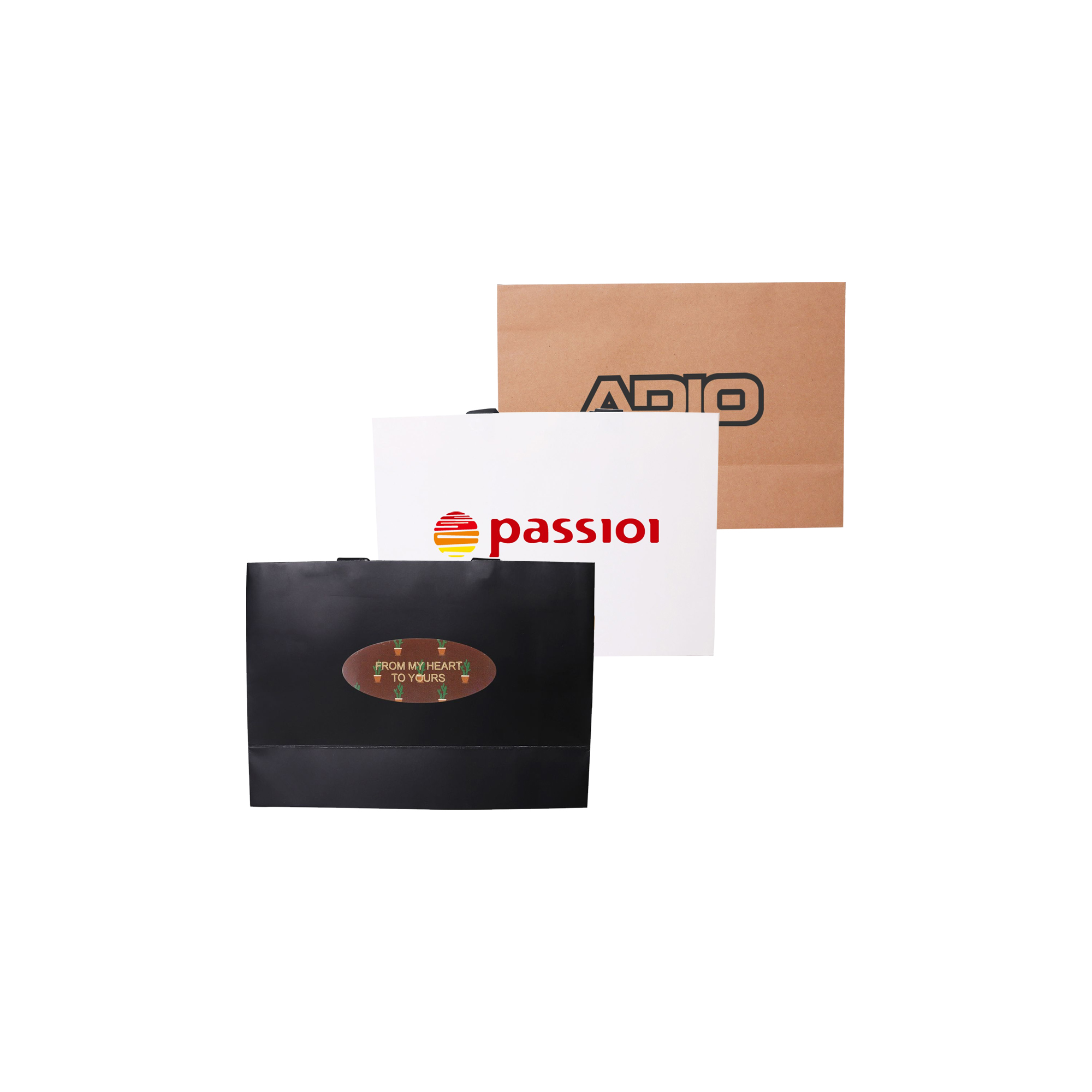 PCPB160 - Small Paper Bag with Flat Handle(250 x 170 x 80mm)