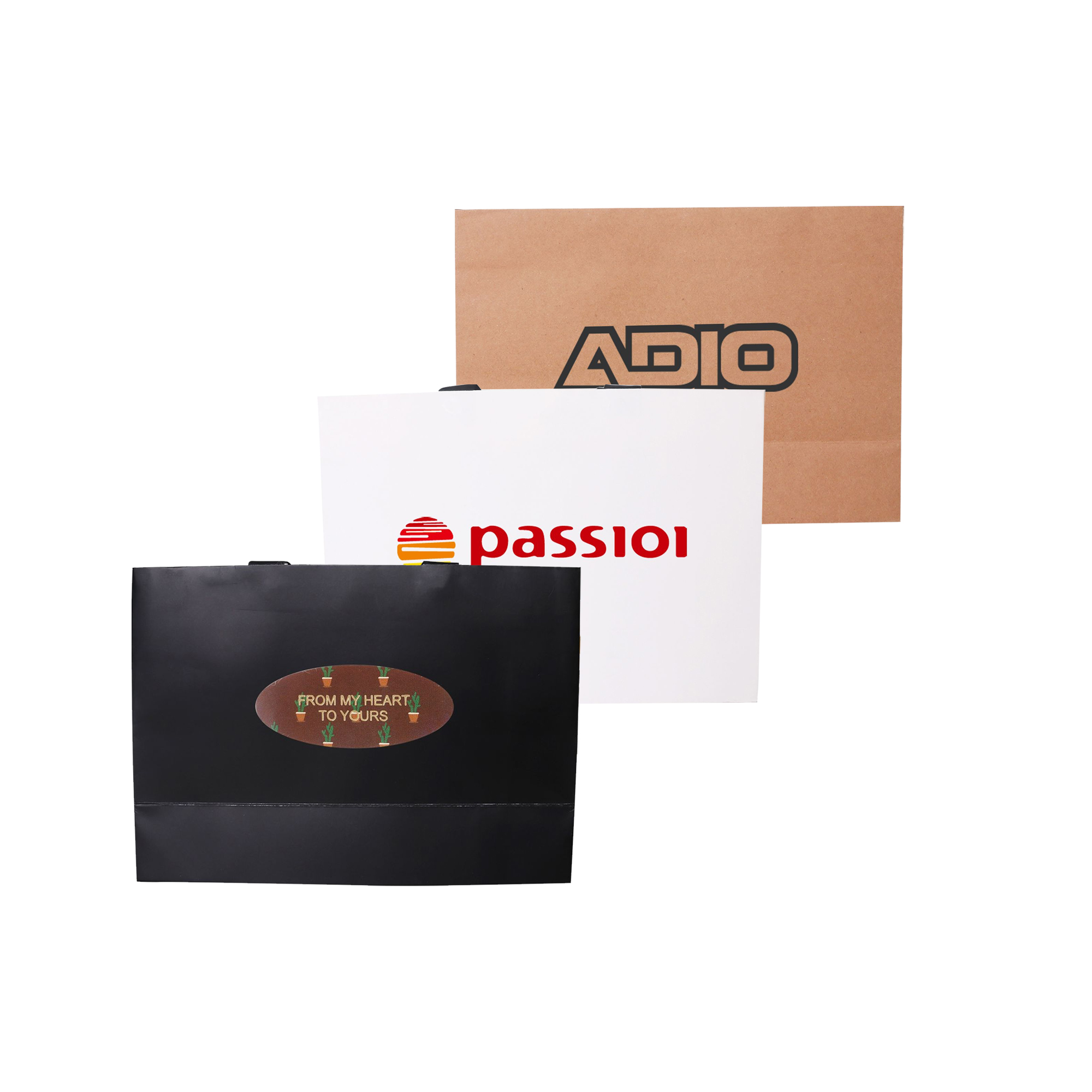 PCPB161 - Medium Paper Bag with Flat Handle(320 x 220 x 100mm)