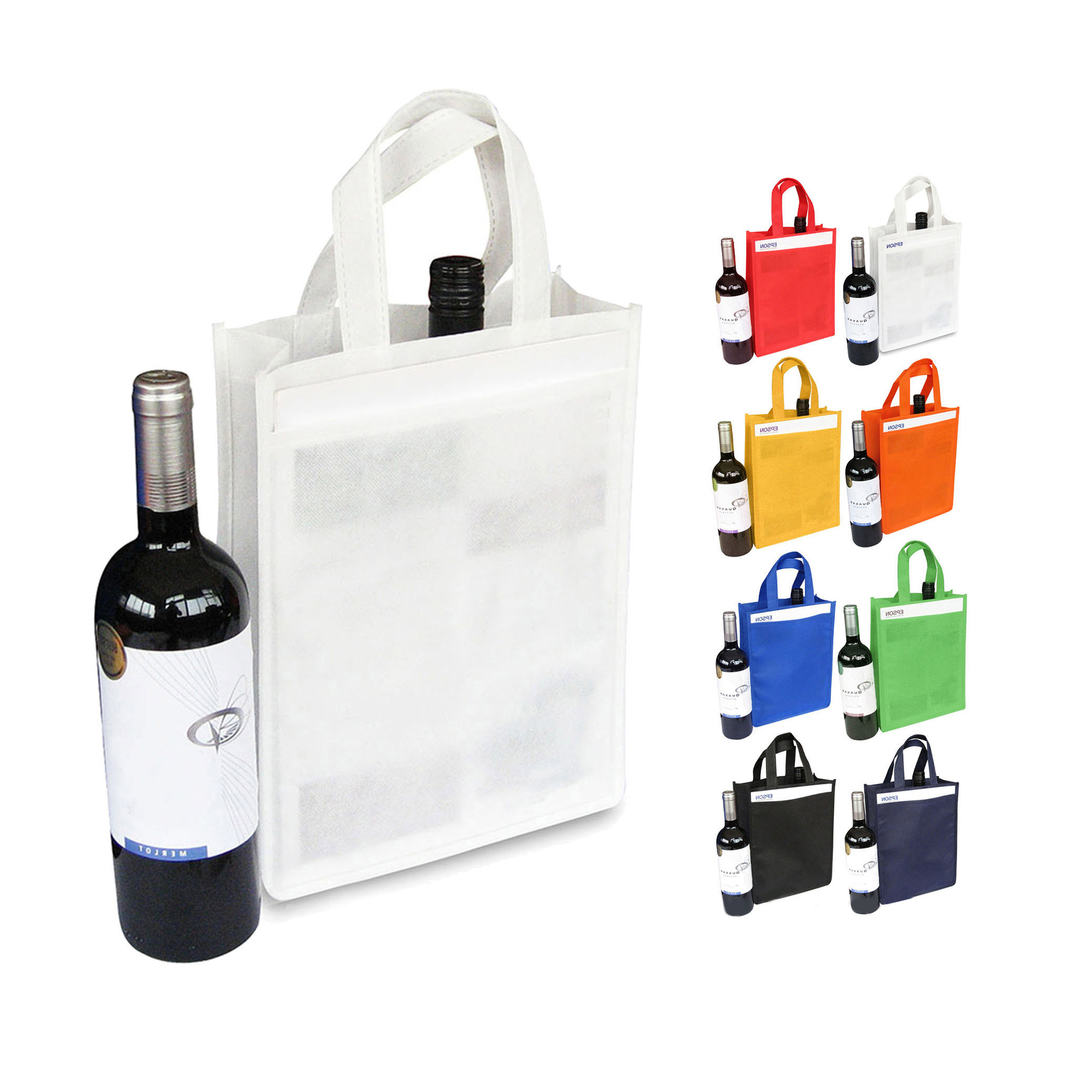 Non Woven 2 Bottle Bag with Handle