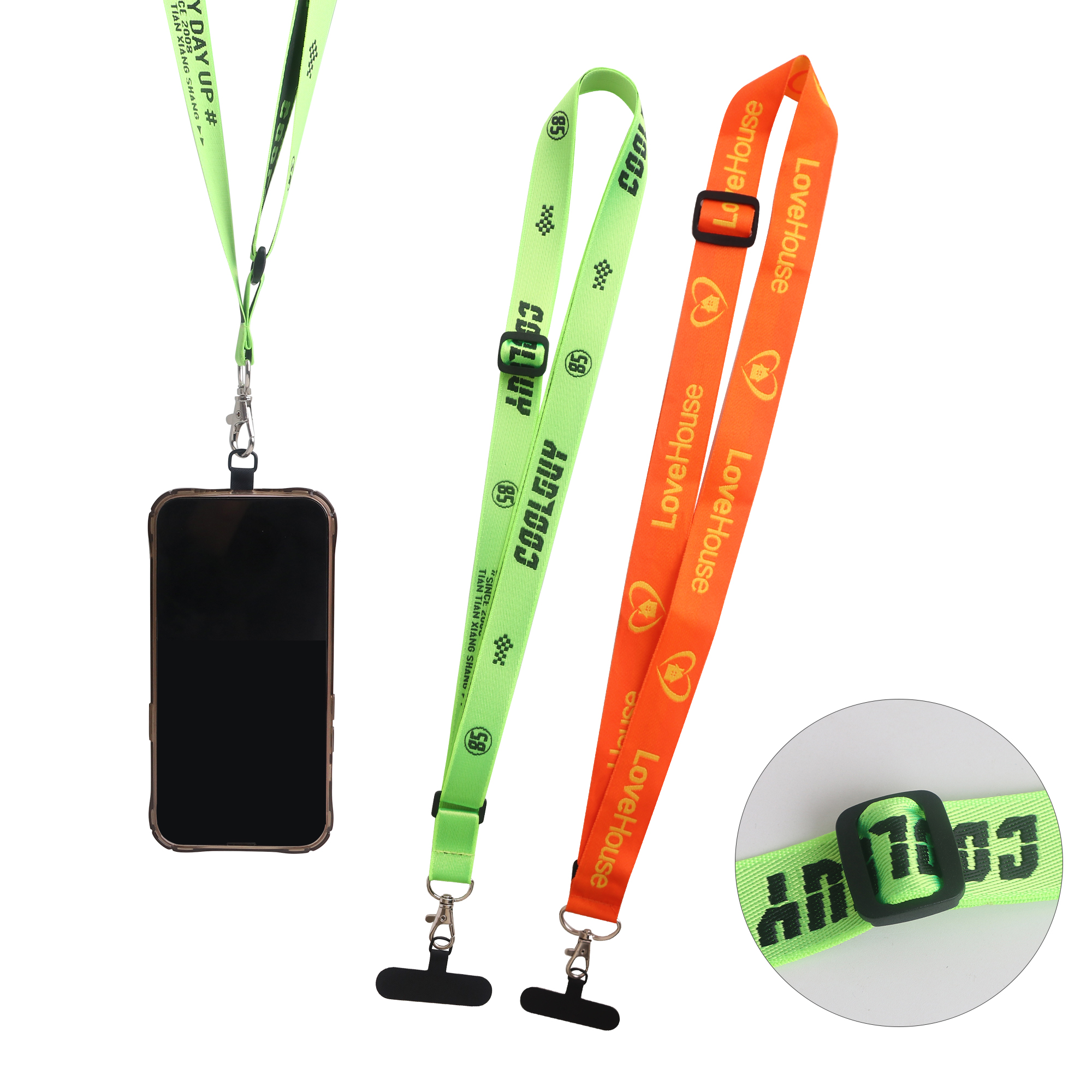 PCL063 - Adjustable Woven Phone Lanyard
