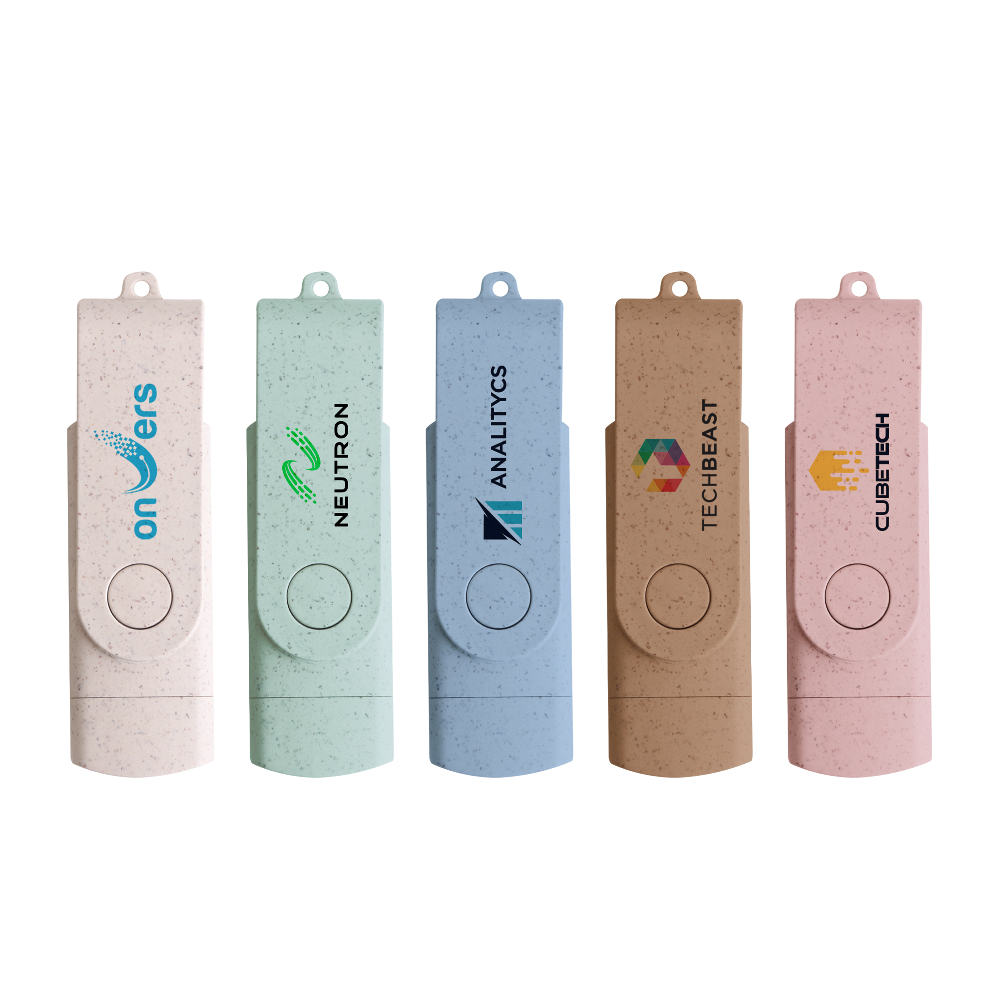 PCU972 - Double-end Eco Swivel Type C Flash Drive