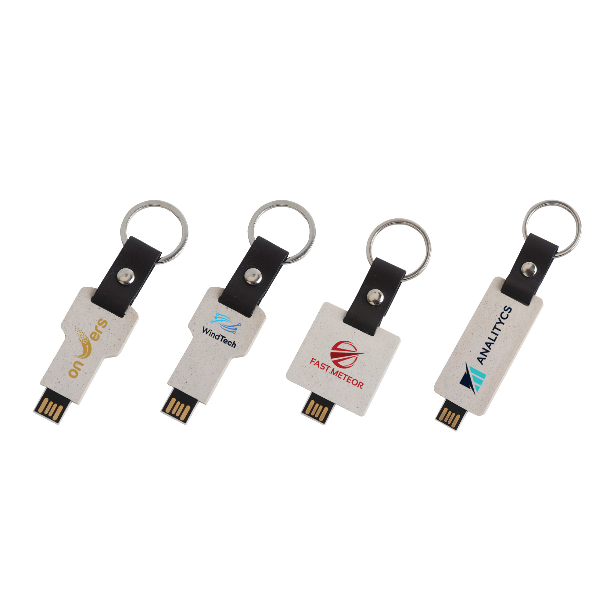 PCU974 - Eco Mini Flash Drive Keychain