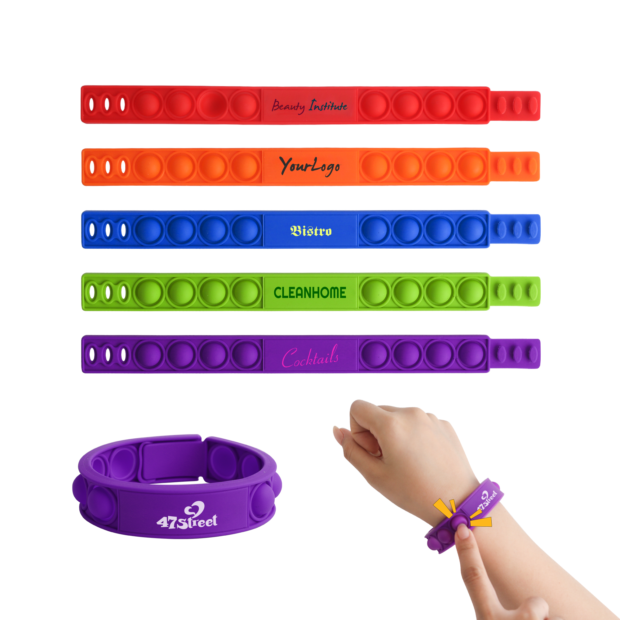 PCW009 - Pop Fidget Wristband