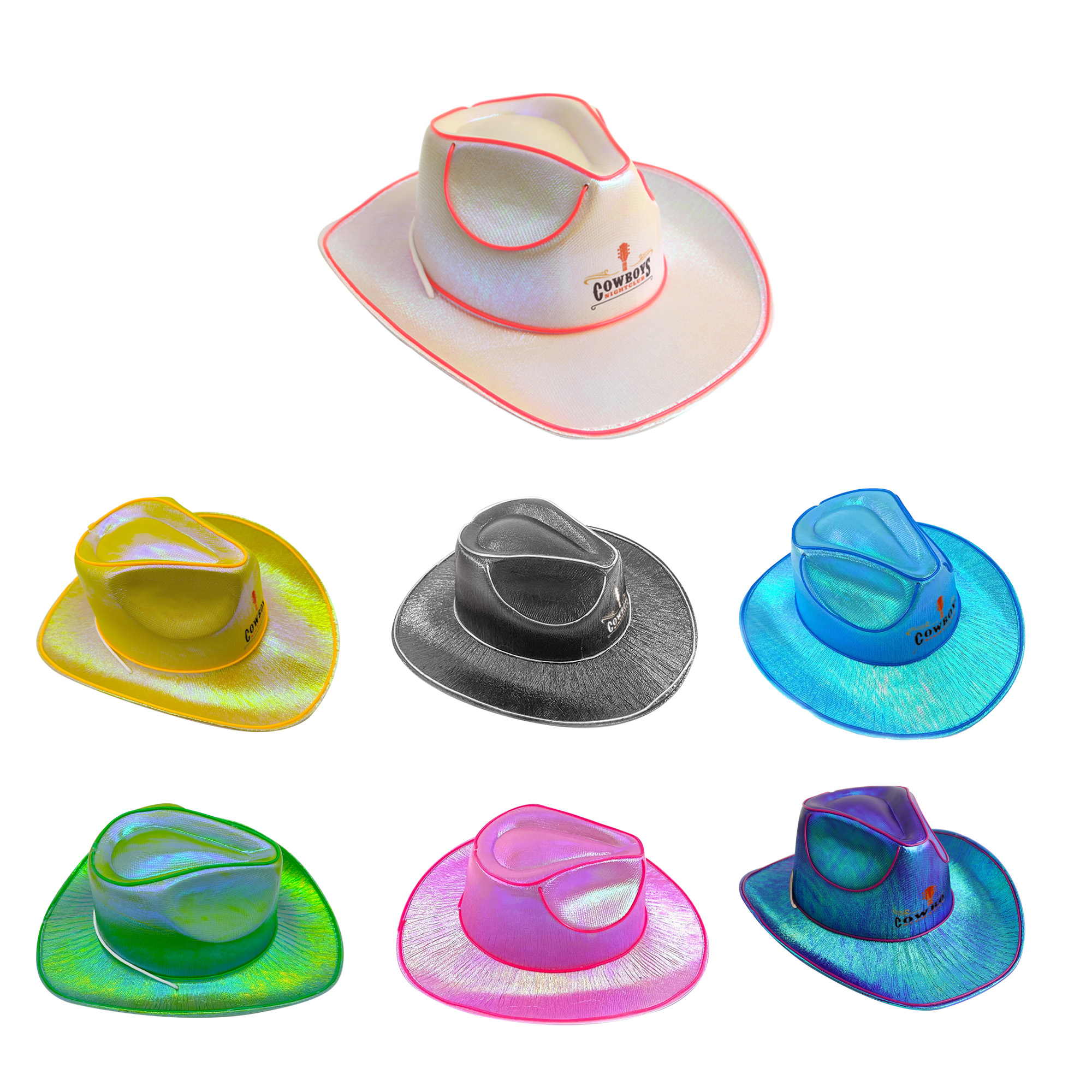 PXL152A - Light Up Cowboy Hats