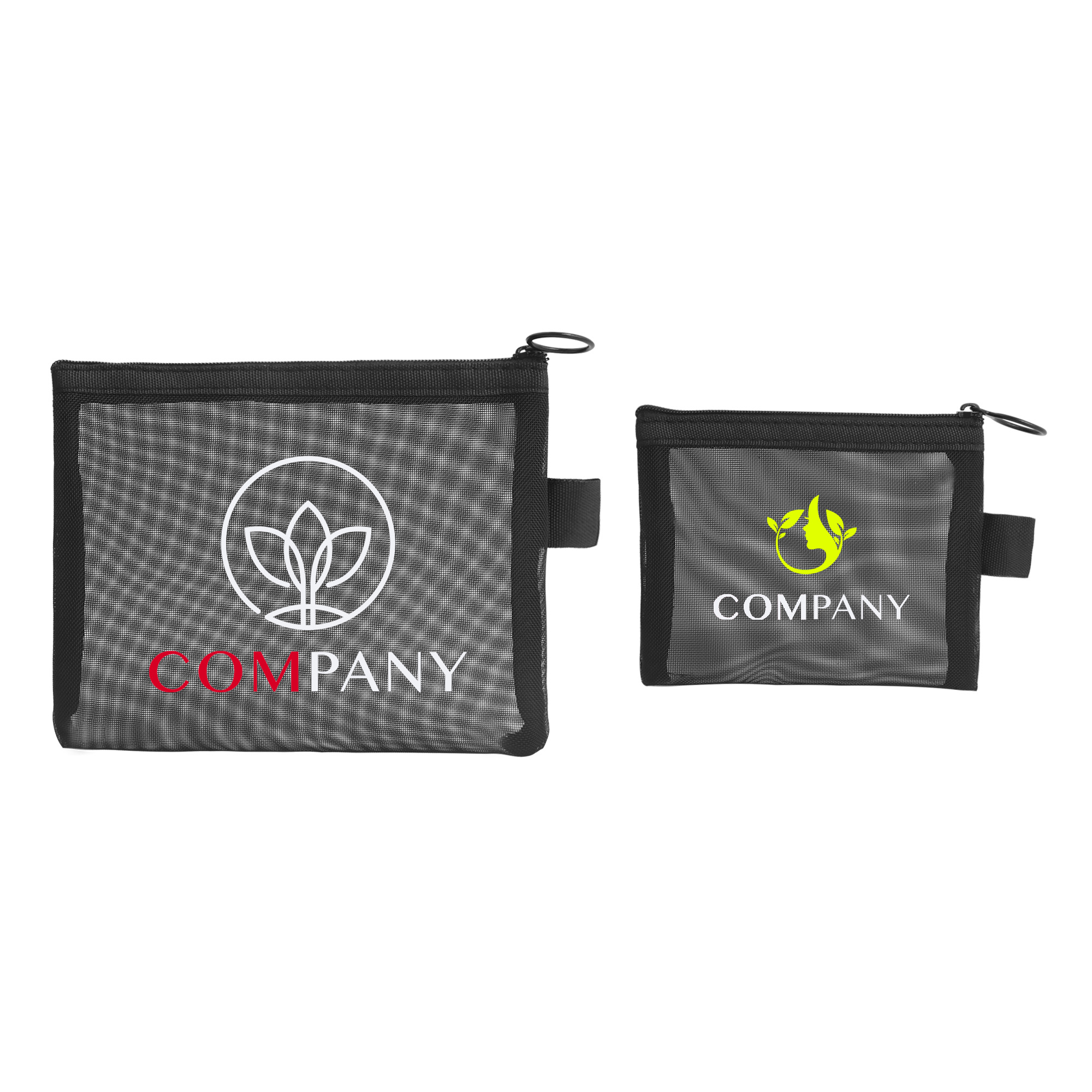 PCBC204 - Nylon Mesh Flat Cosmetic Bag