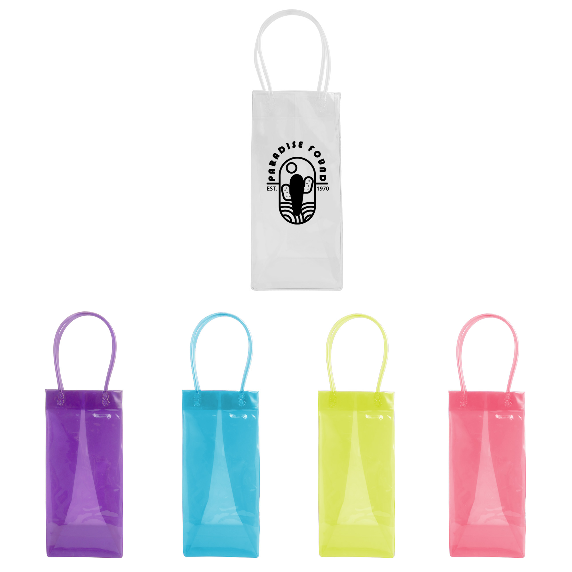 PCBP009 - PVC Clear Wine Ice Tote Bag
