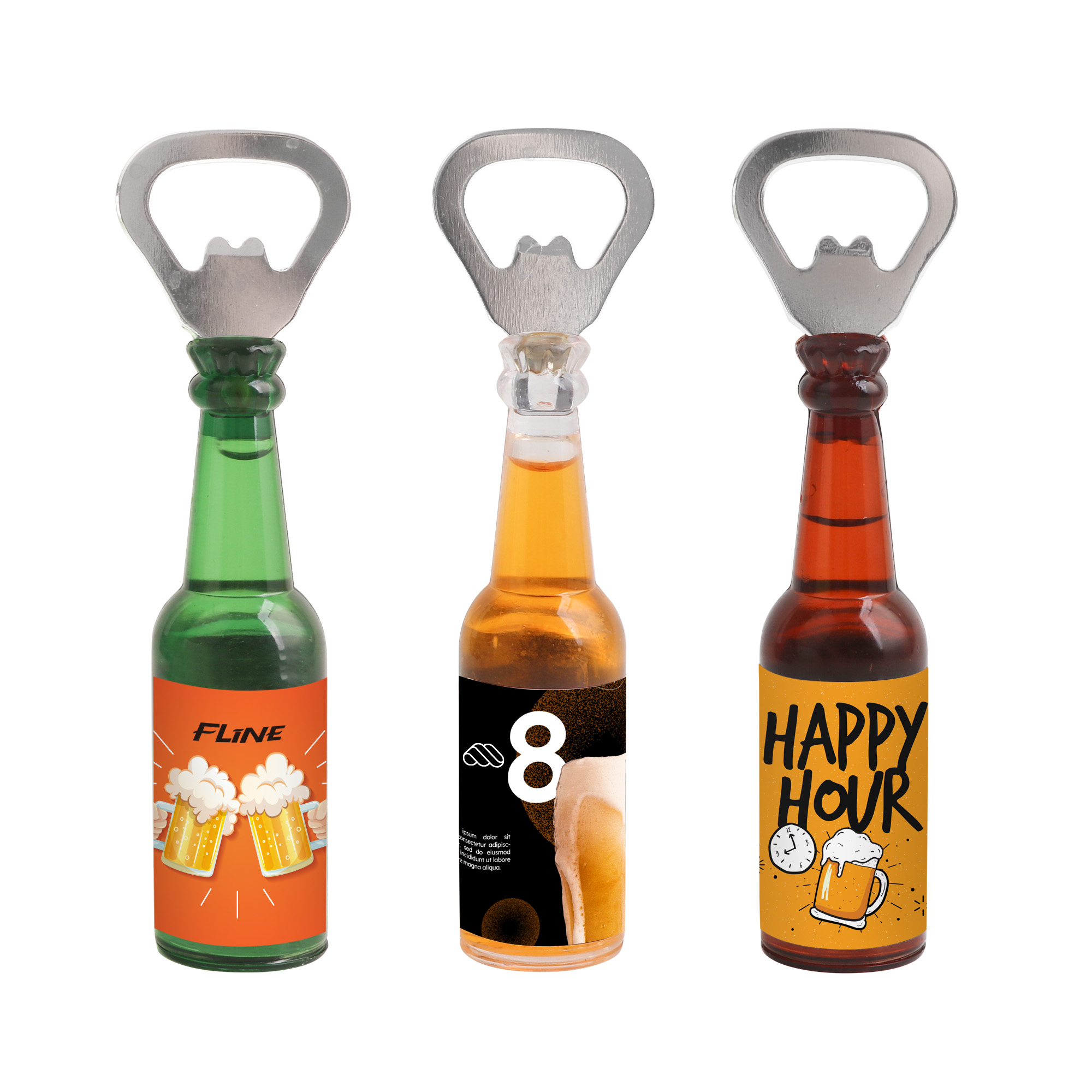 PCH658 - Bottle Shaped Opener with Fridge Magnet