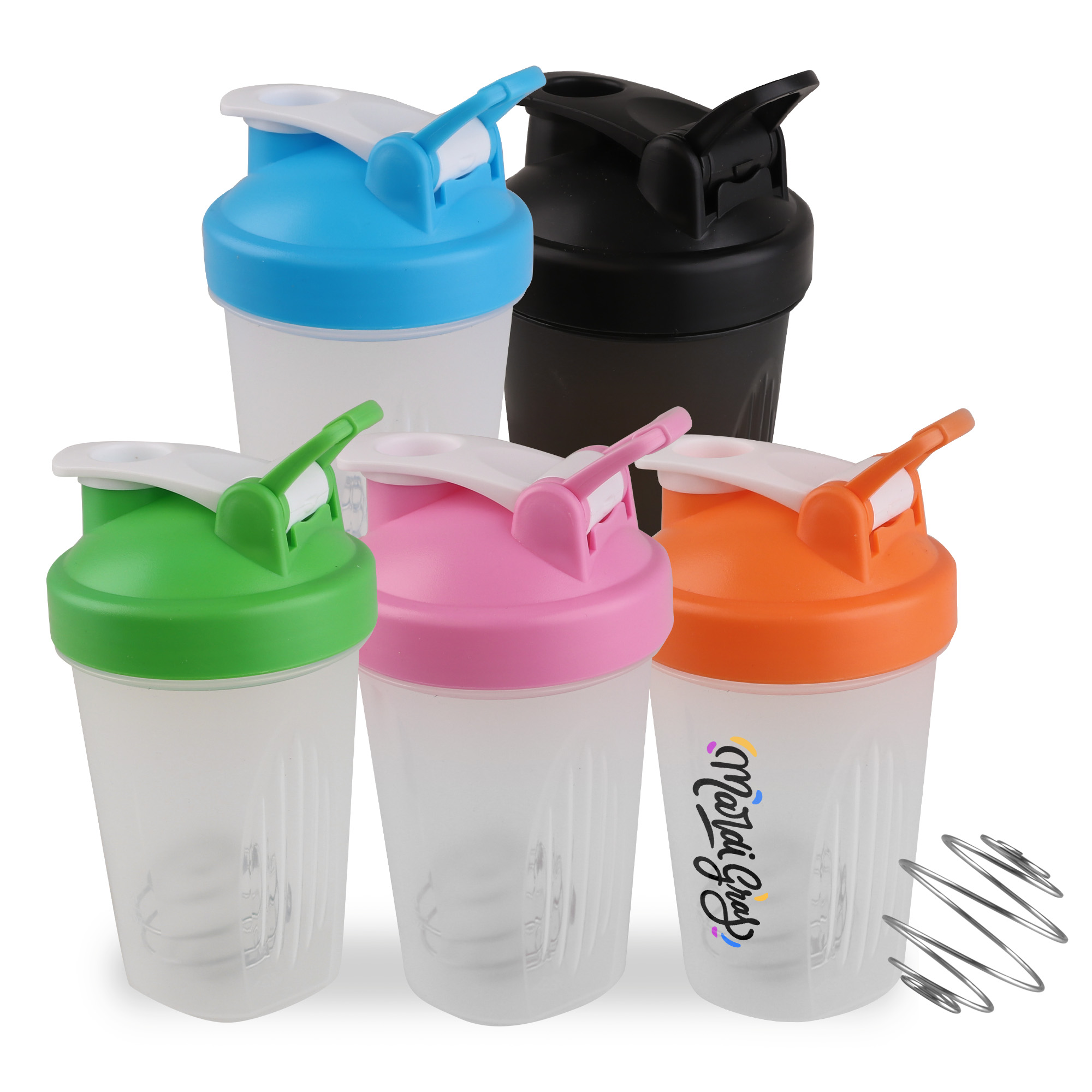 PXD272 - BPA Free Fitness Shaker Bottle with Loop 400ml