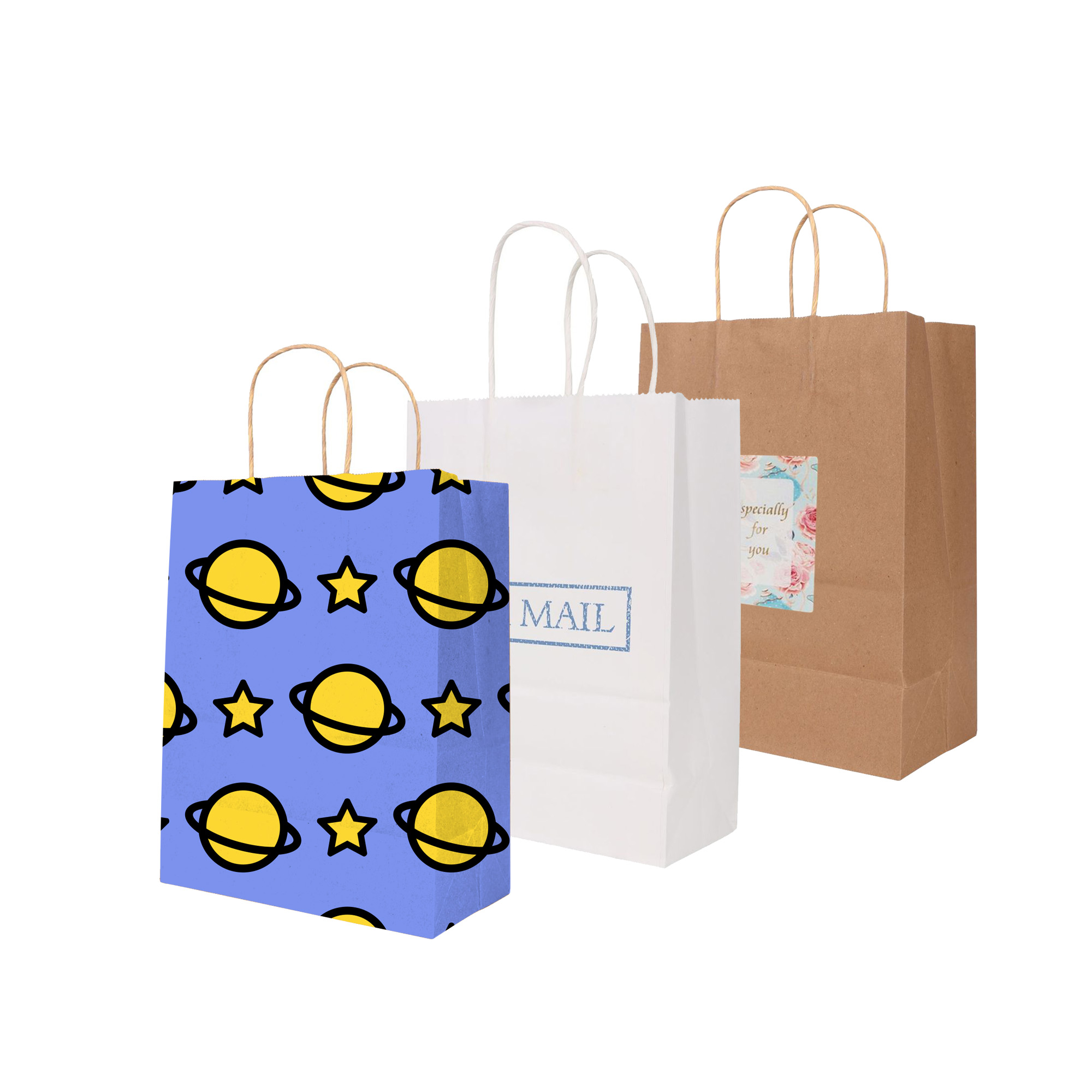 PCPB012 - Twisted Handle Kraft Paper Bag(260x330x120mm)