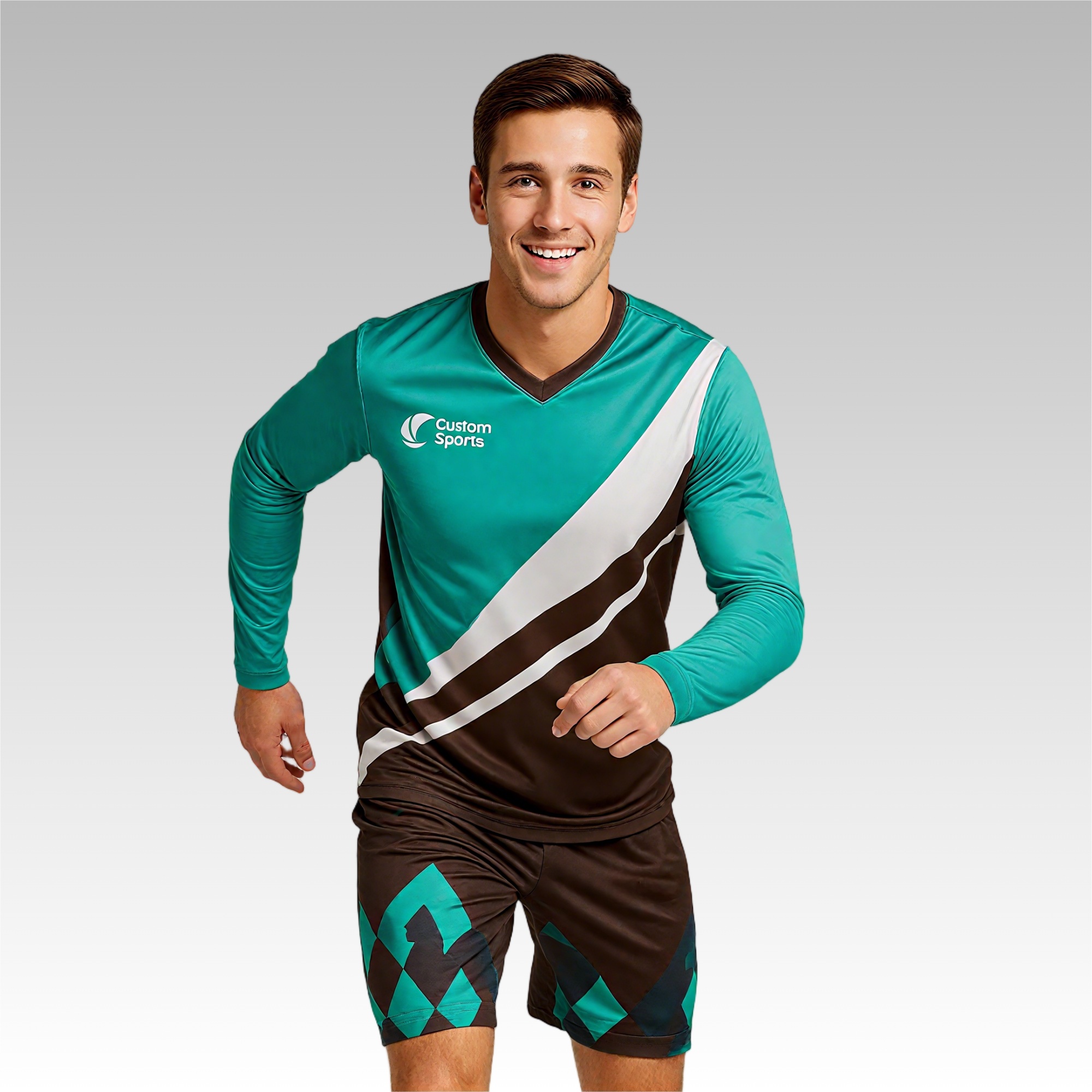 Unisex Adults 100% Poly Milk Silk Sublimated Long Sleeves Football Jersey