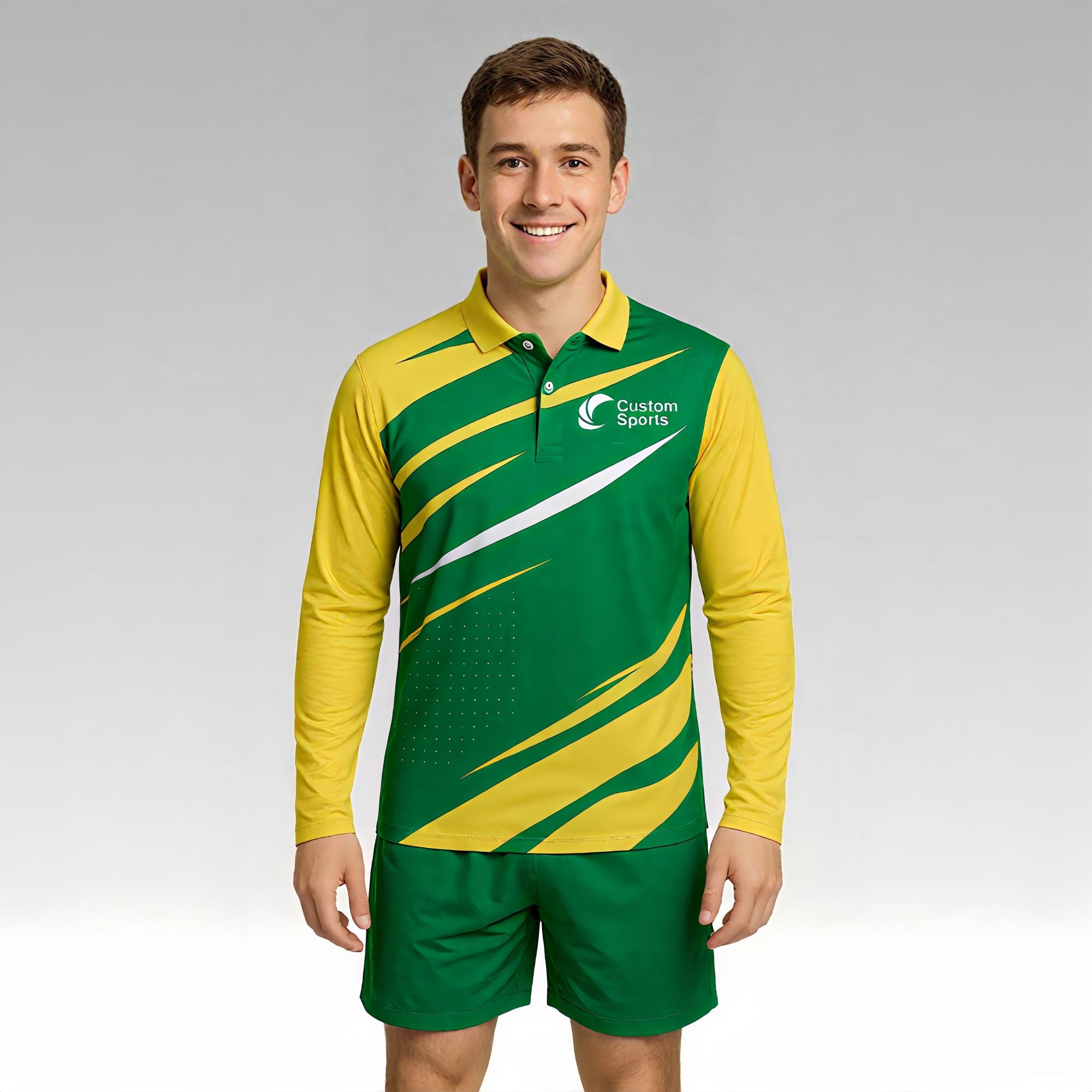 PCC847 - 100% Poly Micro Mesh Sublimated Basic Long Sleeves POLO