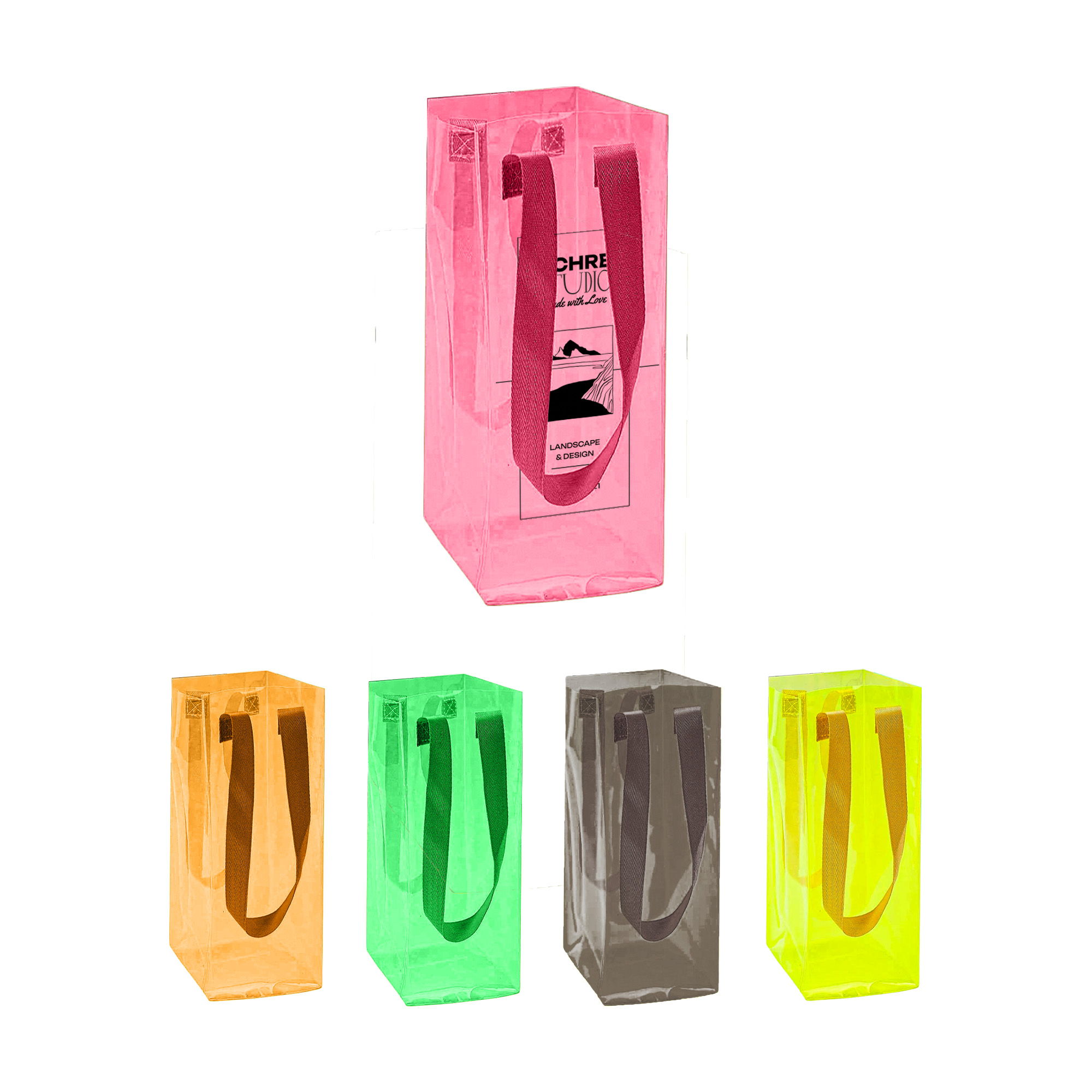 PCBP010 - Clear Jelly Color Wine Ice Bag