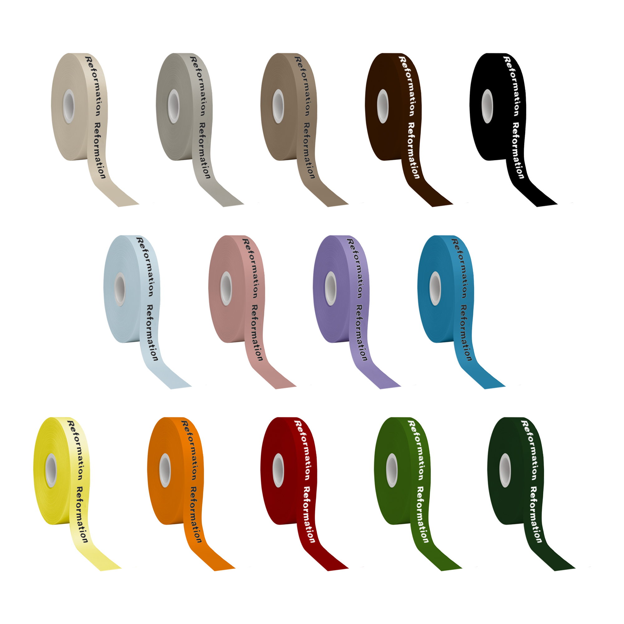 PCPA101 - Screen Printed Satin Polyester Ribbon