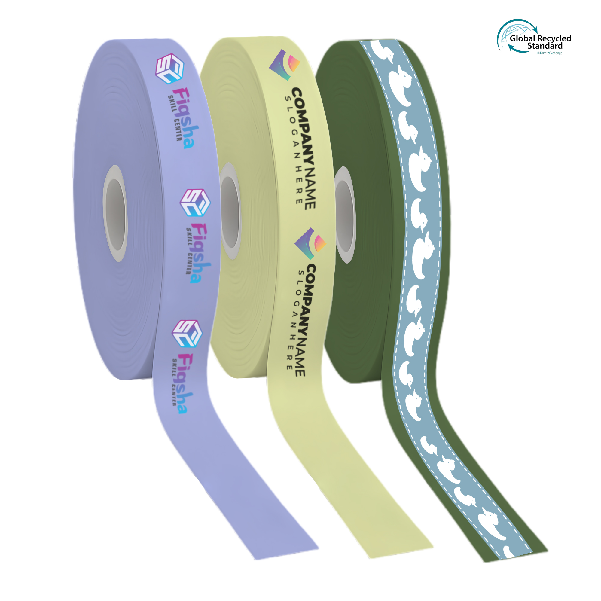 PCPA108 - RPET Full Colour Printed Satin Polyest Ribbon