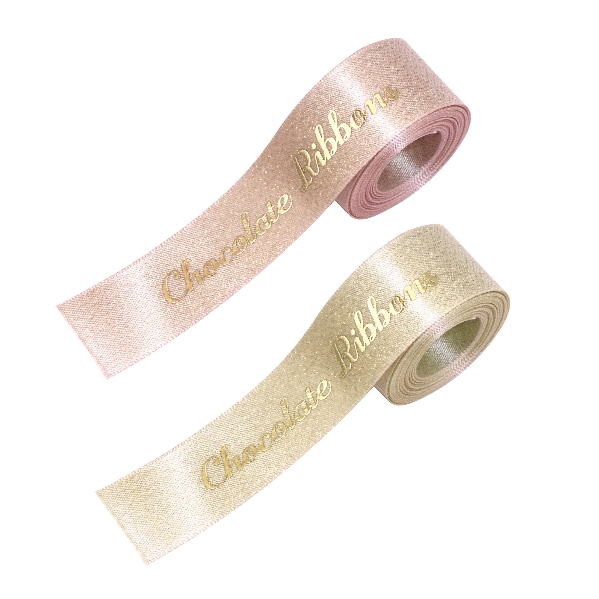 PCPA114 - Glitter Gold Purl Satin Ribbon
