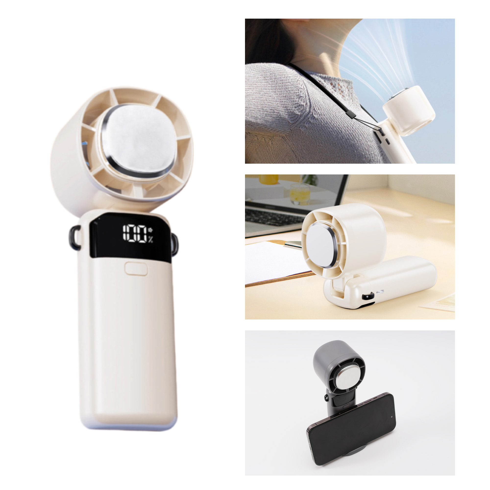 Portable Cooling Fan with Phone Stand