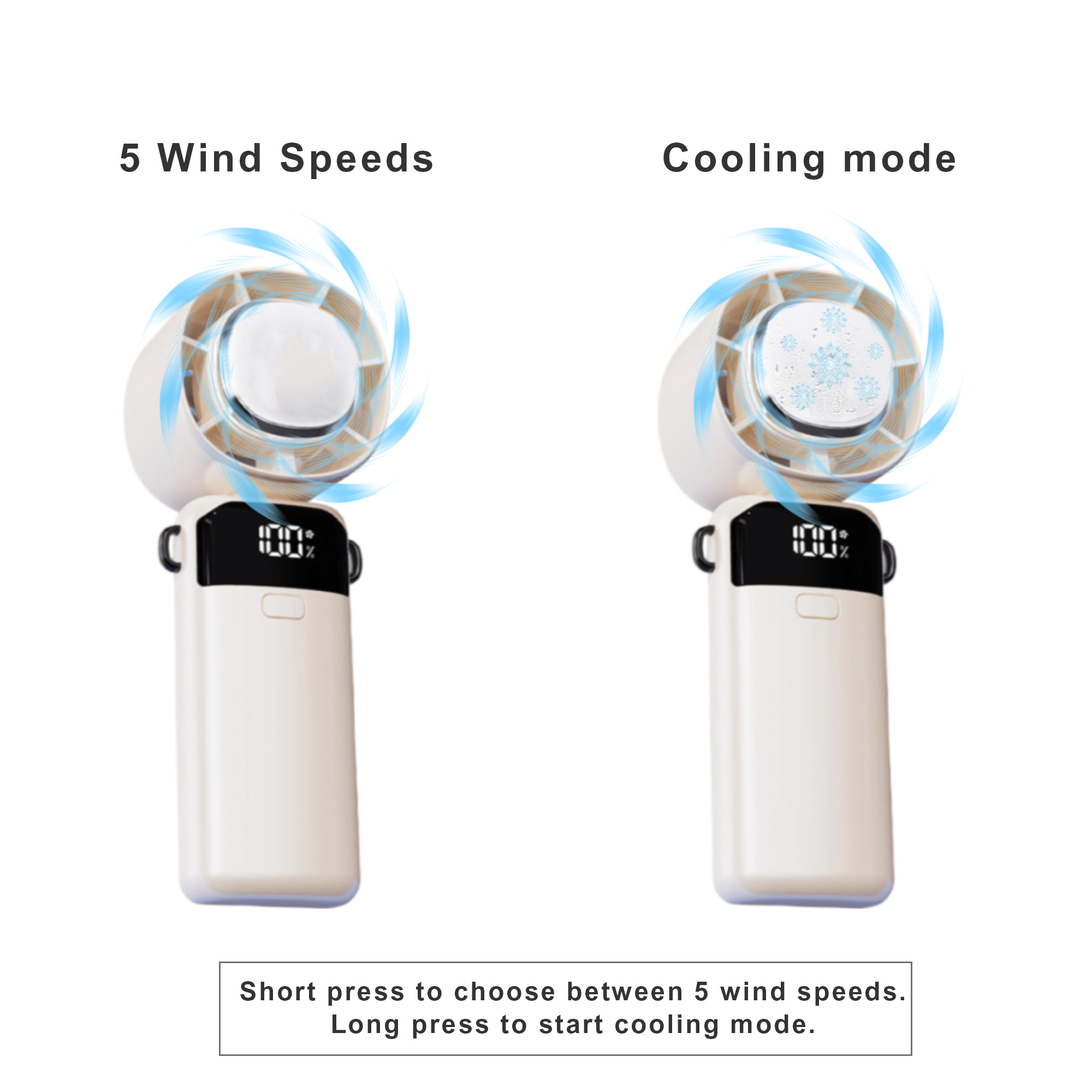 Portable Cooling Fan with Phone Stand
