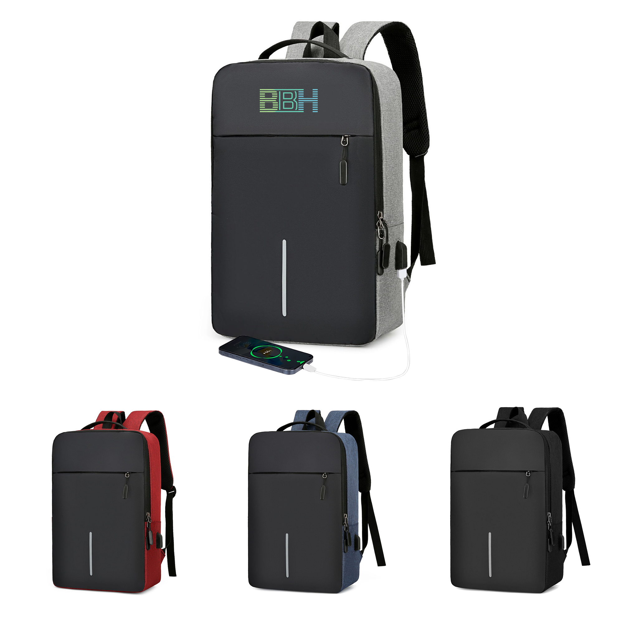 PXB126 - Laptop Backpack with USB Charging
