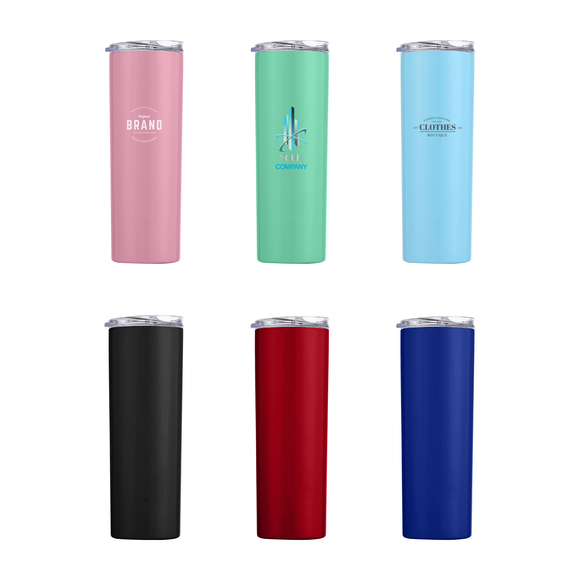 580ML U-shaped Double Wall Stainless Steel Cup with Lid