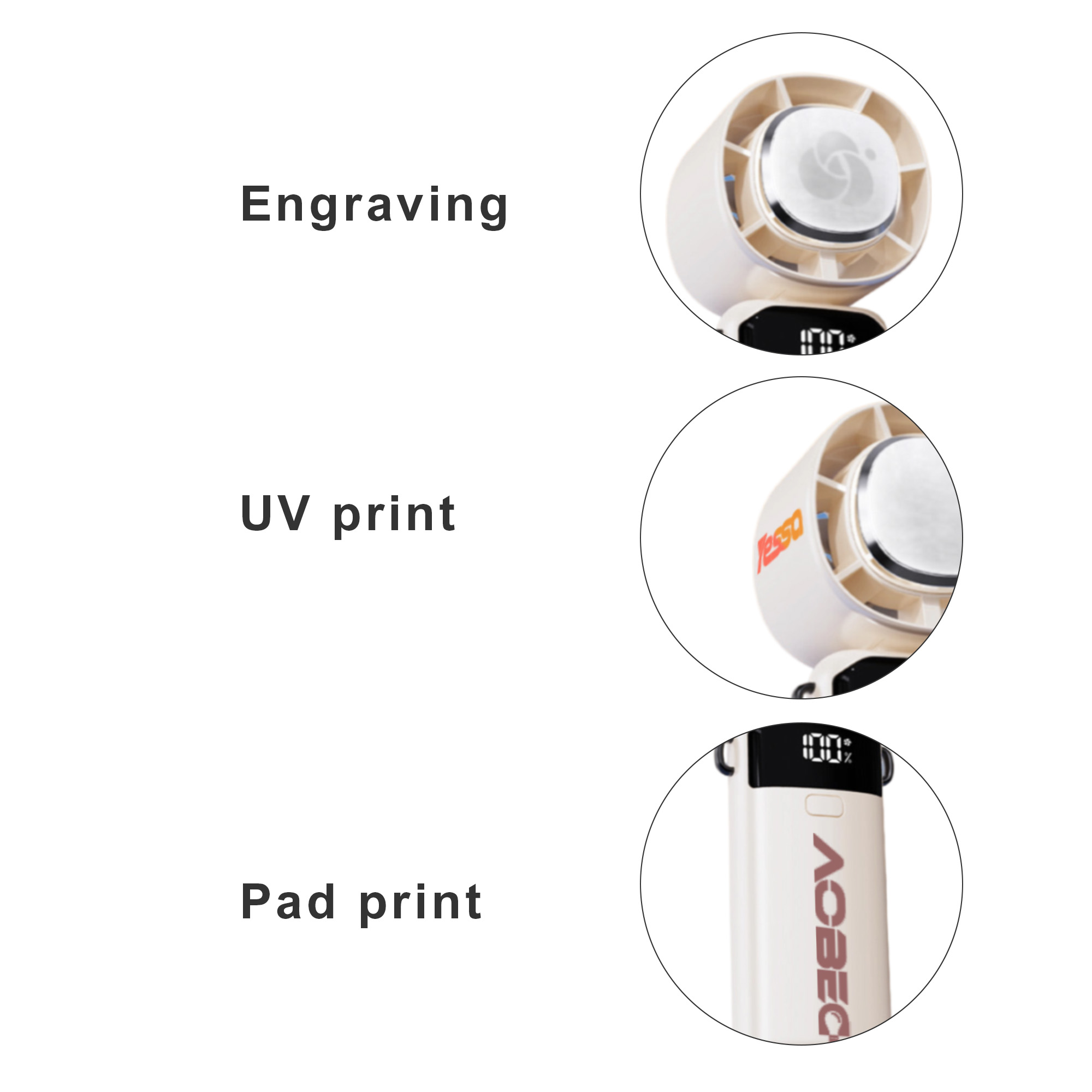Portable Cooling Fan with Phone Stand
