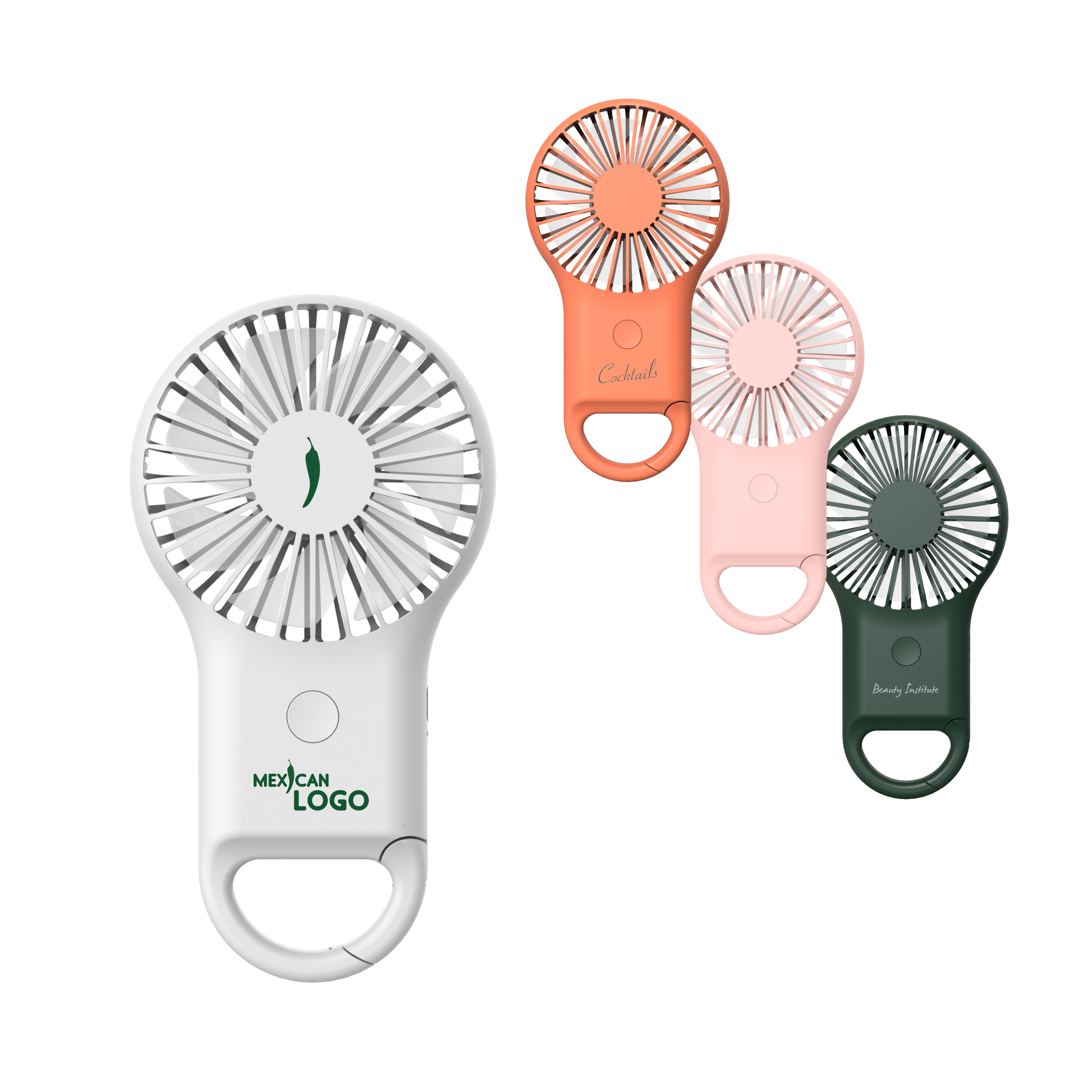 PCT252 - Carabiner Mini Fan with LED Light
